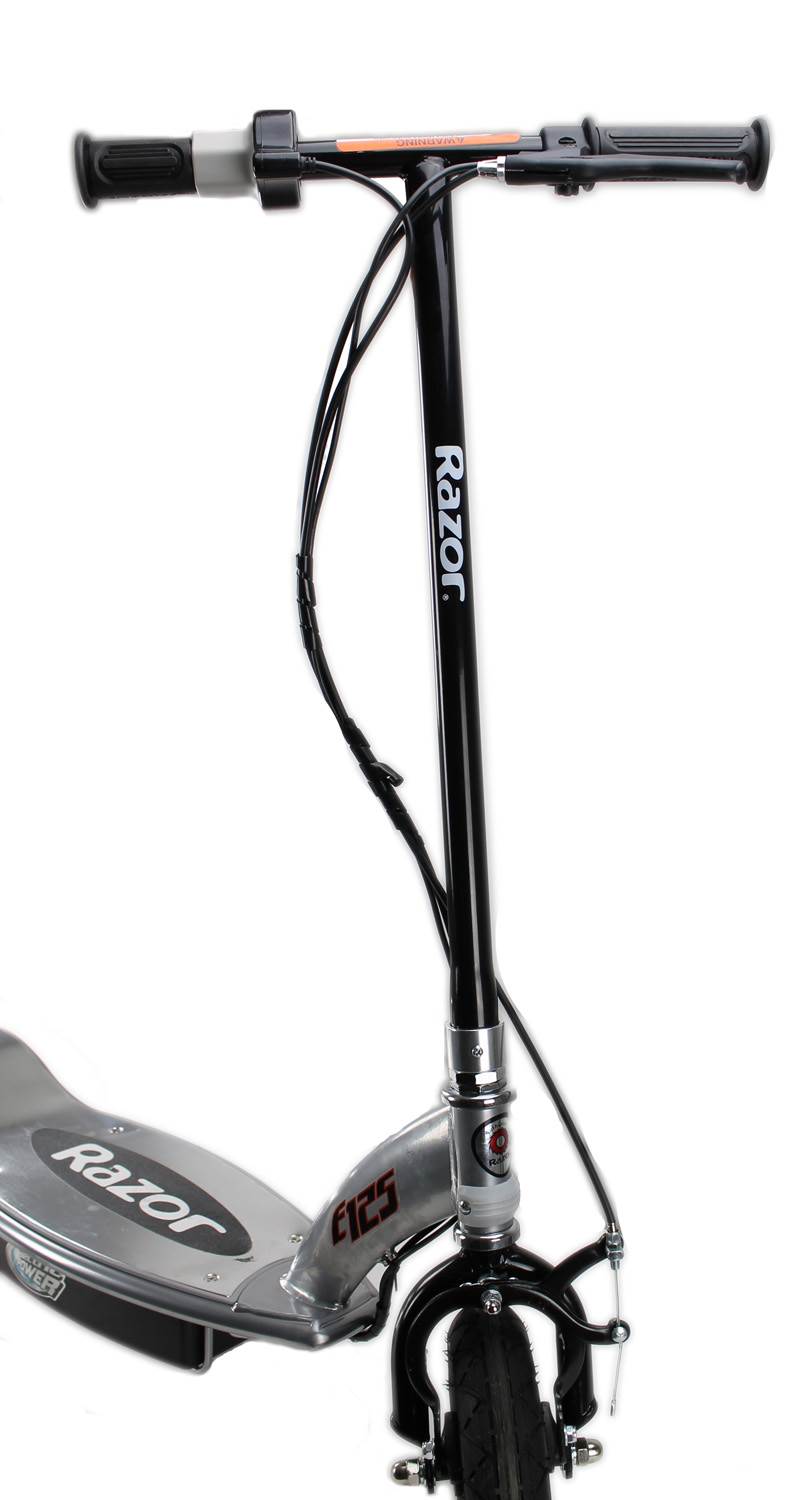 Razor E125 Kids Motorized 24V Electric Ride-On Scooter w/ Youth Helmet, Black
