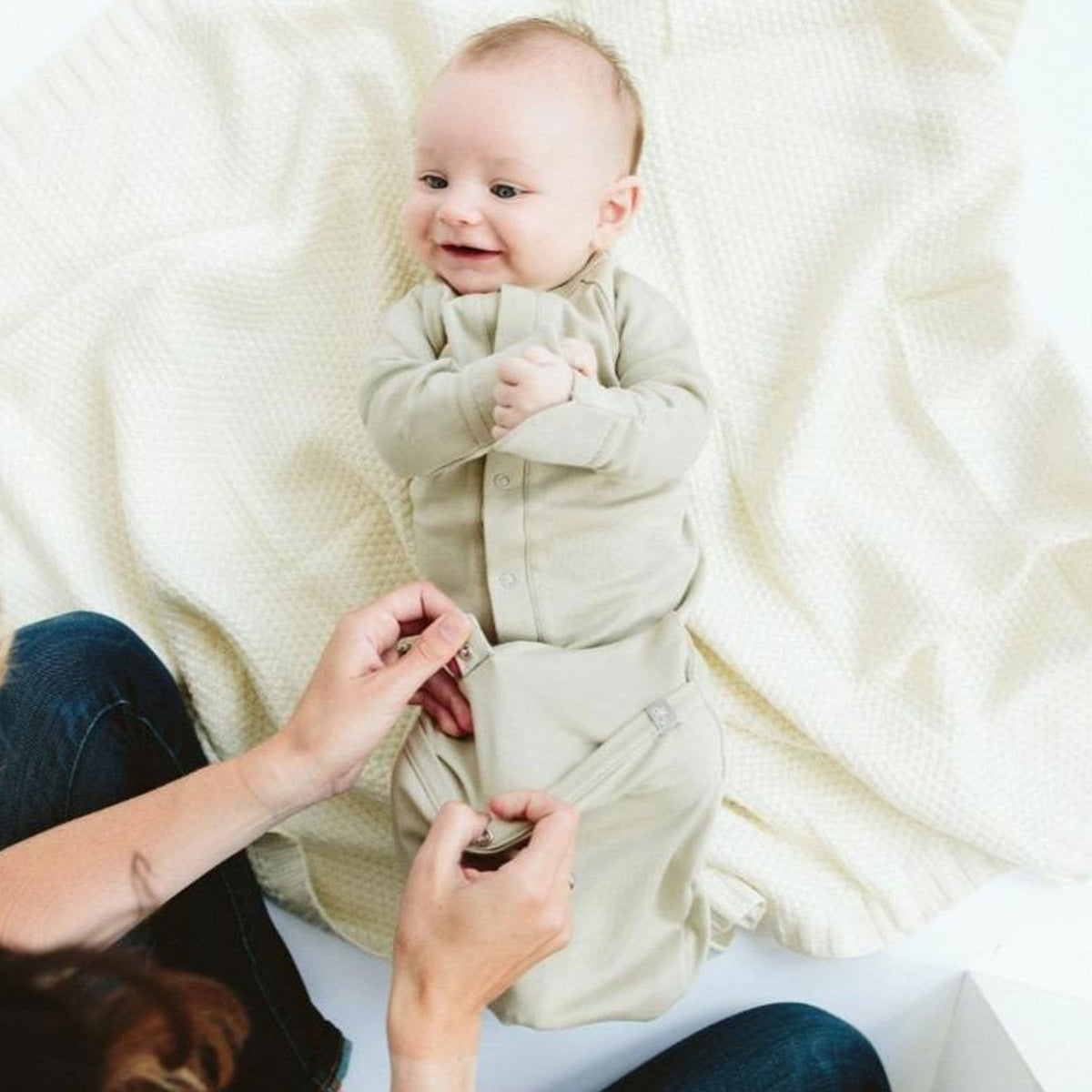 Goumikids Baby Sleep Gown Sleepsack Pajama Clothes, 0-3M & 3-6M Moss (2 Pair) - VMInnovations