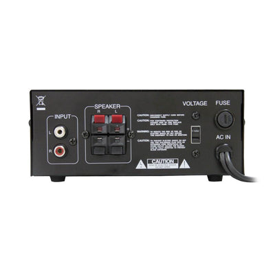 Pyle 2 x 40-Watt Mini Home Stereo Power Amplifier With USB Input | PCAU22