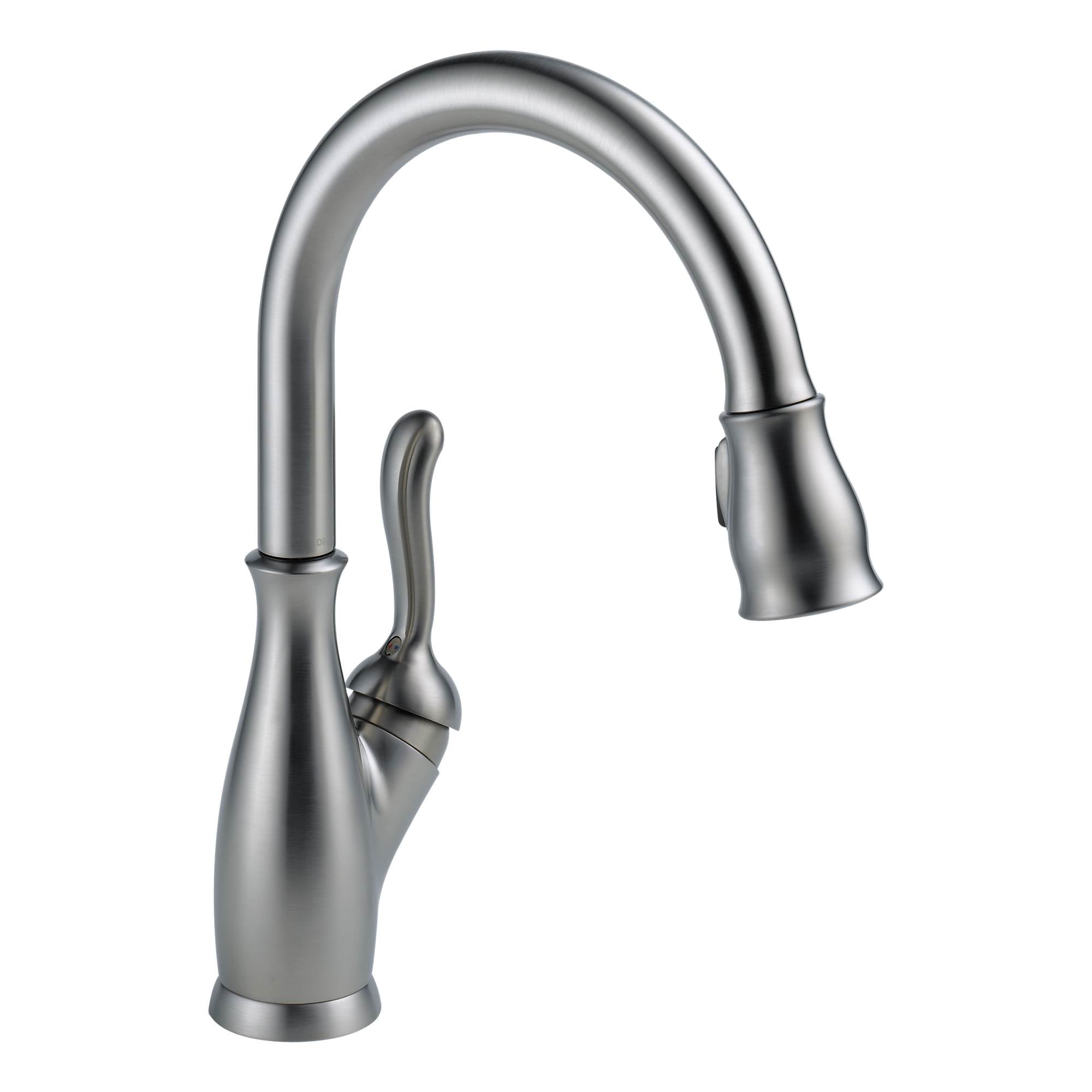 Delta Single Handle Pulldown Kitchen Sink Faucet, Arctic Stainless (Open Box)