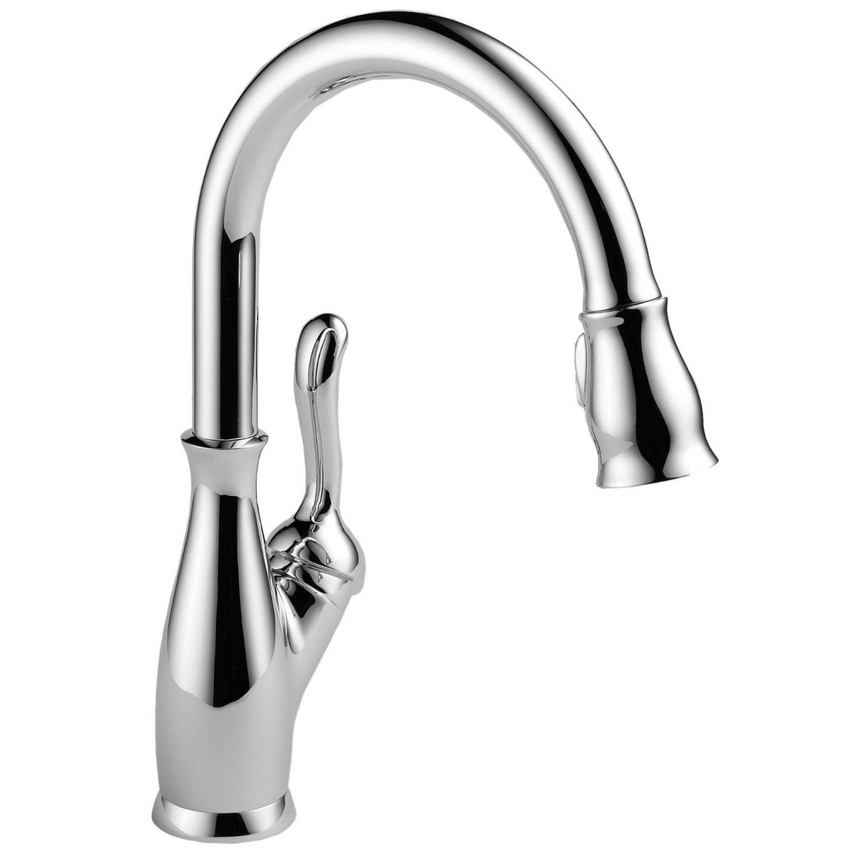 Delta Single Handle Pull-Down Leland Kitchen Sink Faucet, Chrome (Open Box)