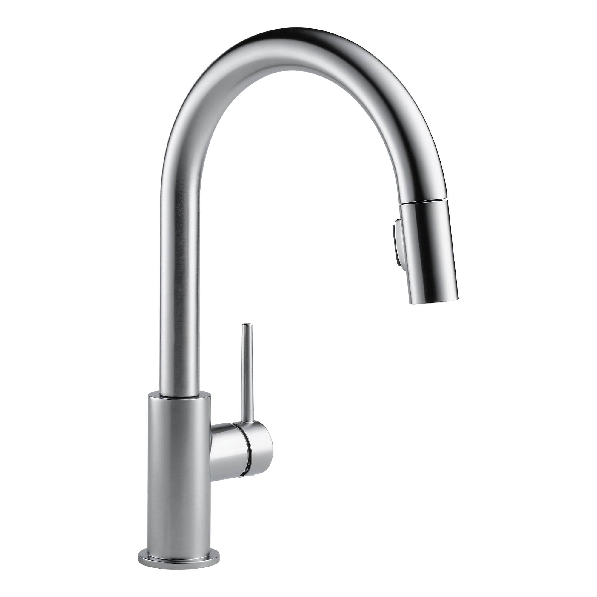 Delta Single Handle Trinsic Kitchen Sink Faucet, Arctic Stainless (Used)
