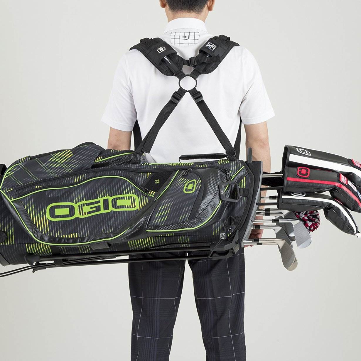 Ogio Silencer Stand Protective & Quiet Golf Bag with 14-Way Top, Pewter (Used)