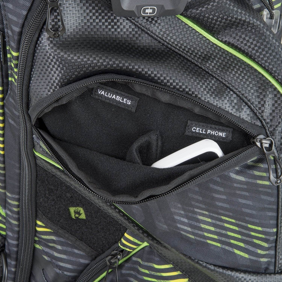Ogio Silencer Stand Protective & Quiet Golf Bag with 14-Way Top, Pewter (Used)