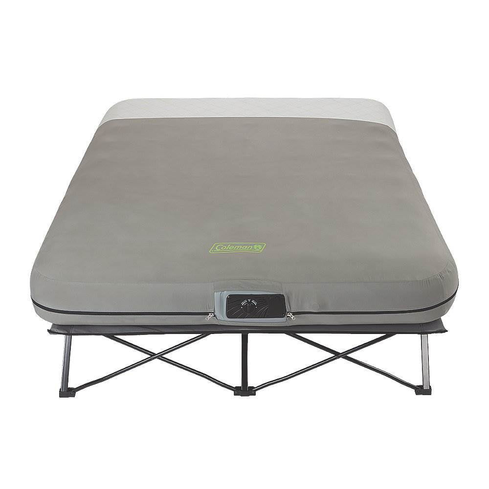 Coleman Queen Frame Airbed Cot with Side Tables and Built-In Pump (Open Box)
