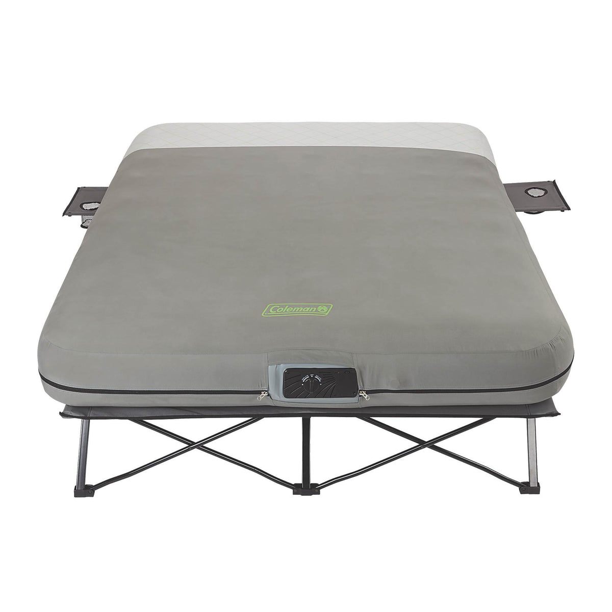 Coleman Queen Frame Airbed Cot with Side Tables and Built-In Pump (Open Box)