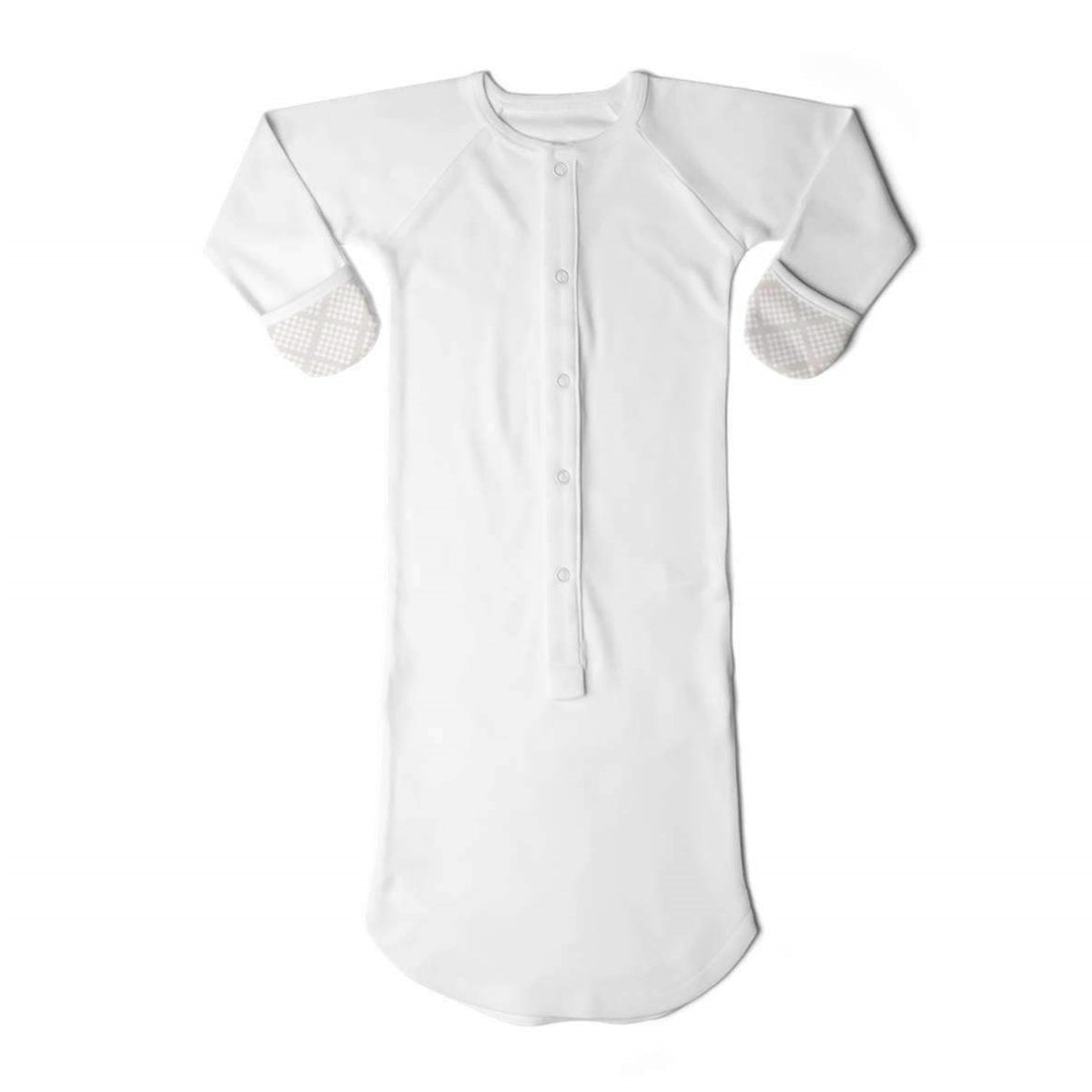 Goumikids Baby Sleeper Gown Bamboo Sleepsack Pajama Clothes, 3-6M Cream - VMInnovations