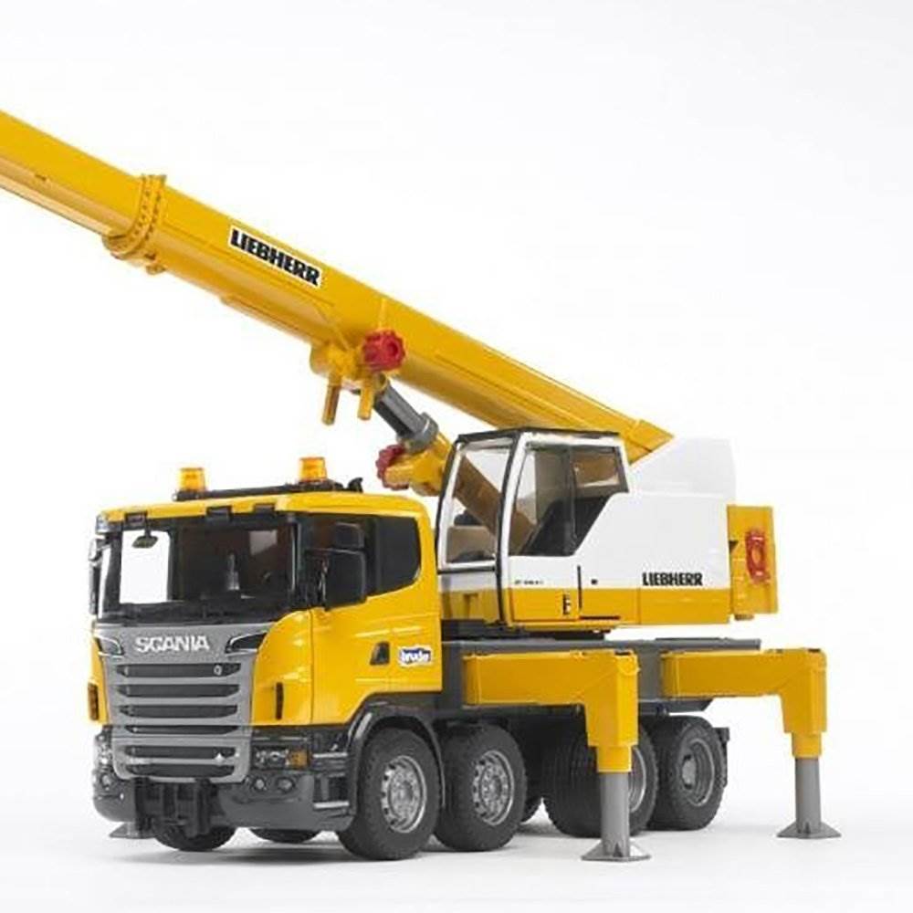 Bruder Toys Scania R-Series Liebherr Crane with Lights and Sound | 03570 (For Parts)