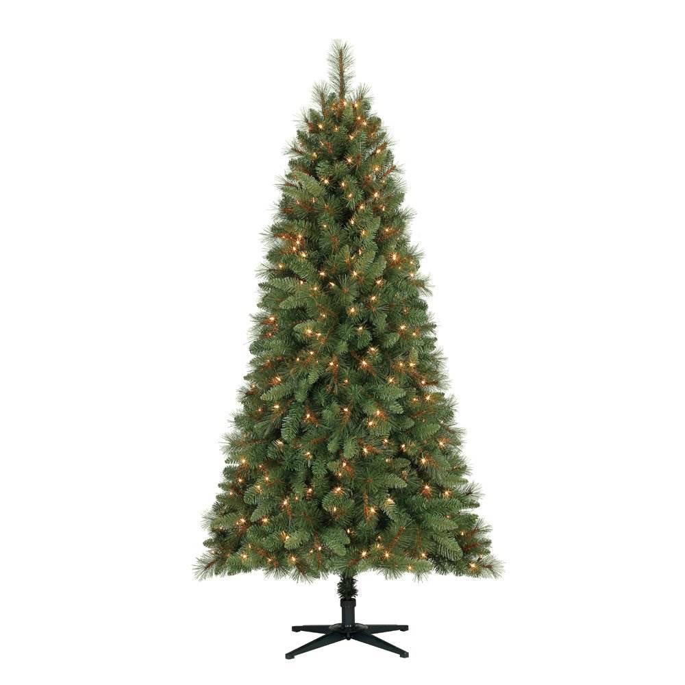 6.5 Foot Crestwood Pine Christmas Tree with Clear Lights and Stand (Open Box)