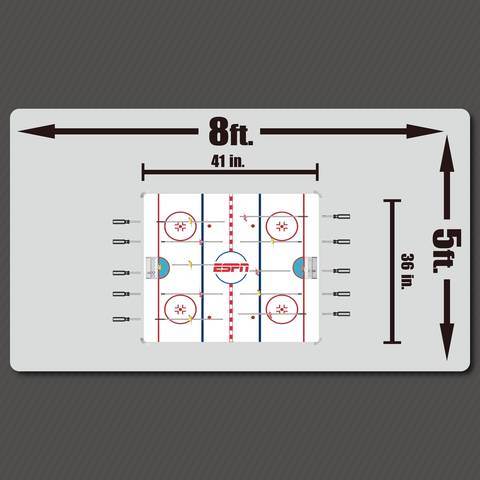 ESPN 2-Player Premium Dome Bubble Hockey Table w/ LED Scoring System (Open Box)