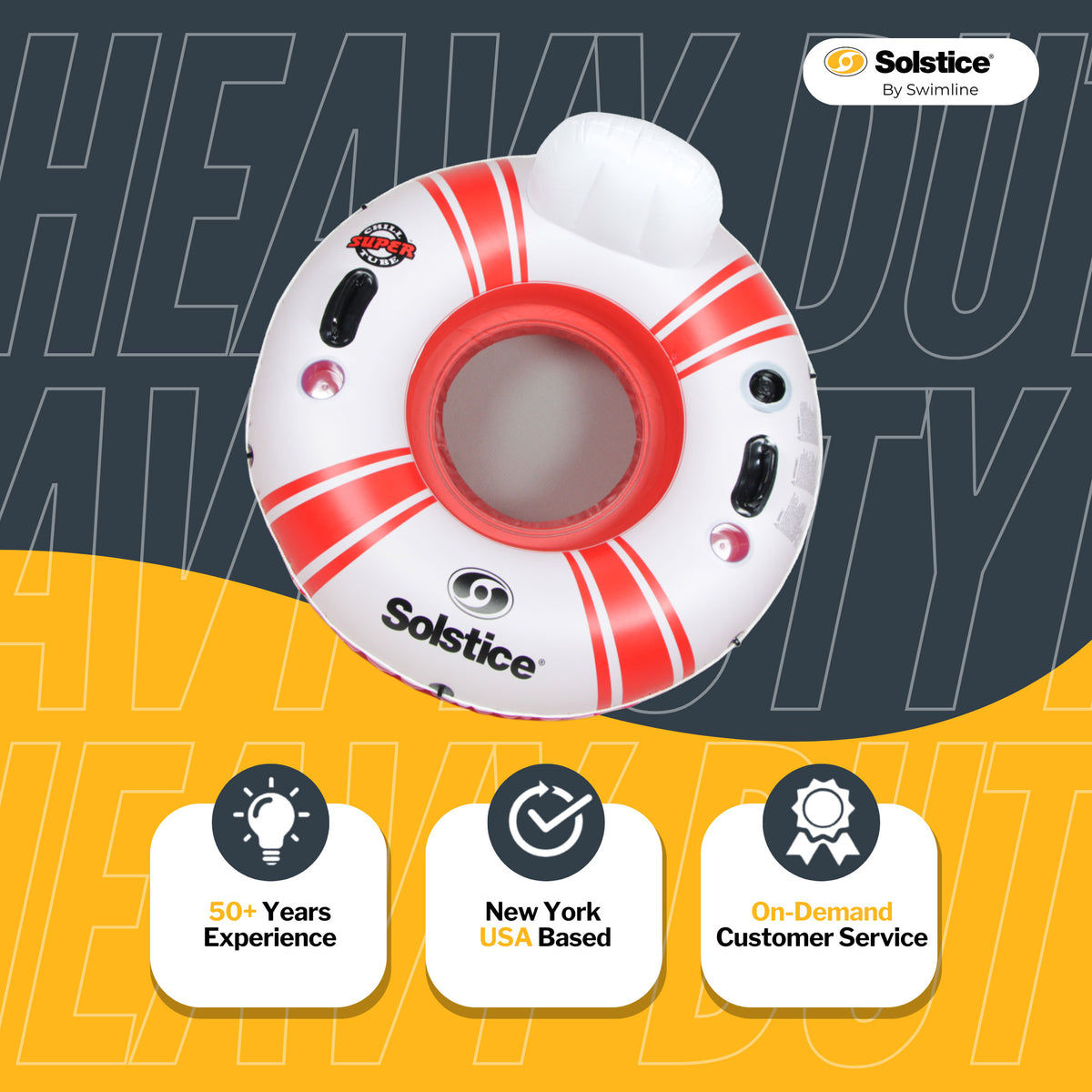 Swimline 17001 Vinyl with Nylon Mesh Single Seat Tube Pool Float (Used)