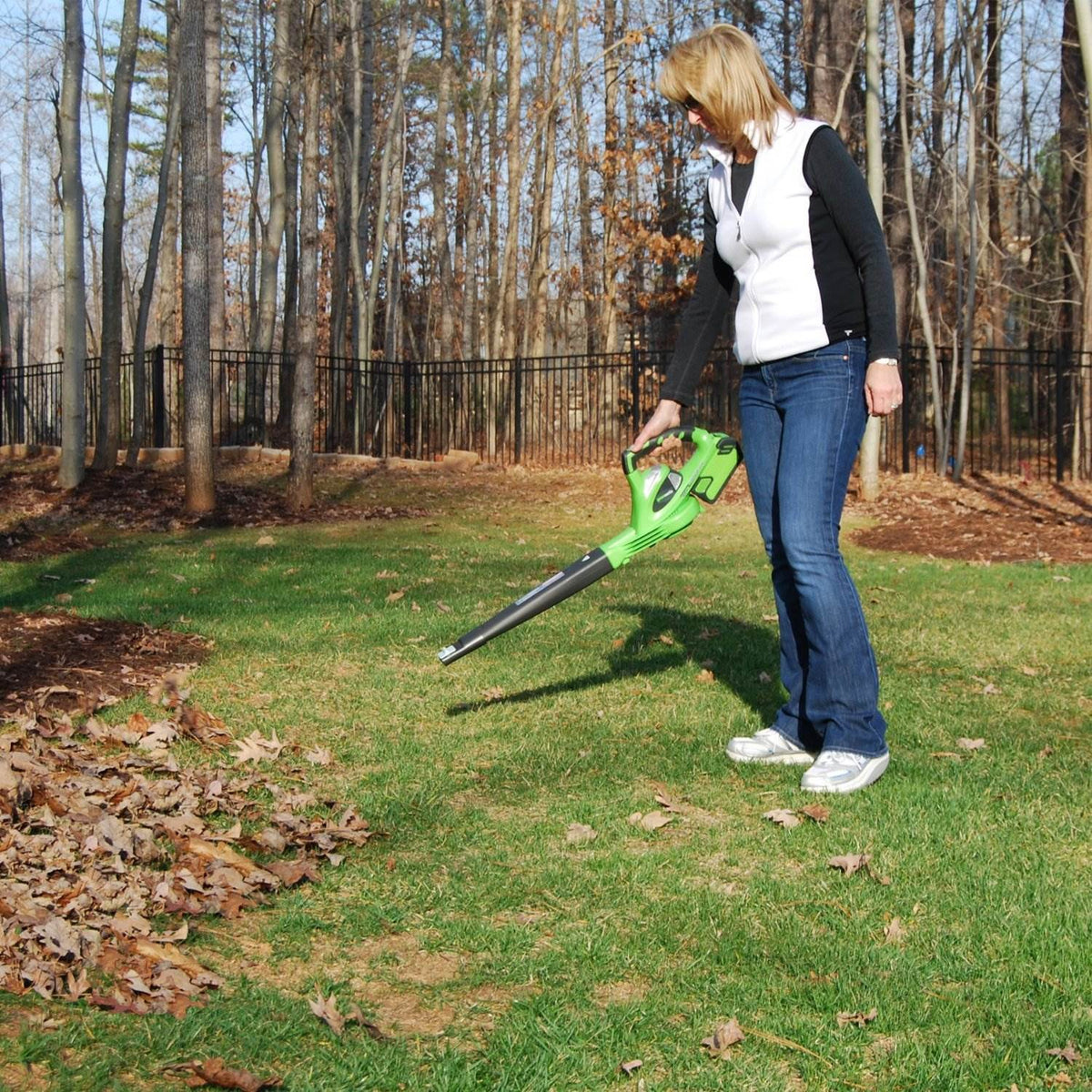 Greenworks GMax 40V 150 MPH Cordless Leaf Blower Sweeper (Blower Only, Open Box)