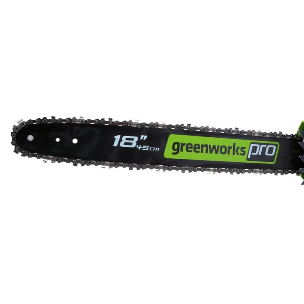 Greenworks Pro 80V 18 Inch Chain/Bar DigiPro Cordless Chainsaw, Green (Open Box)