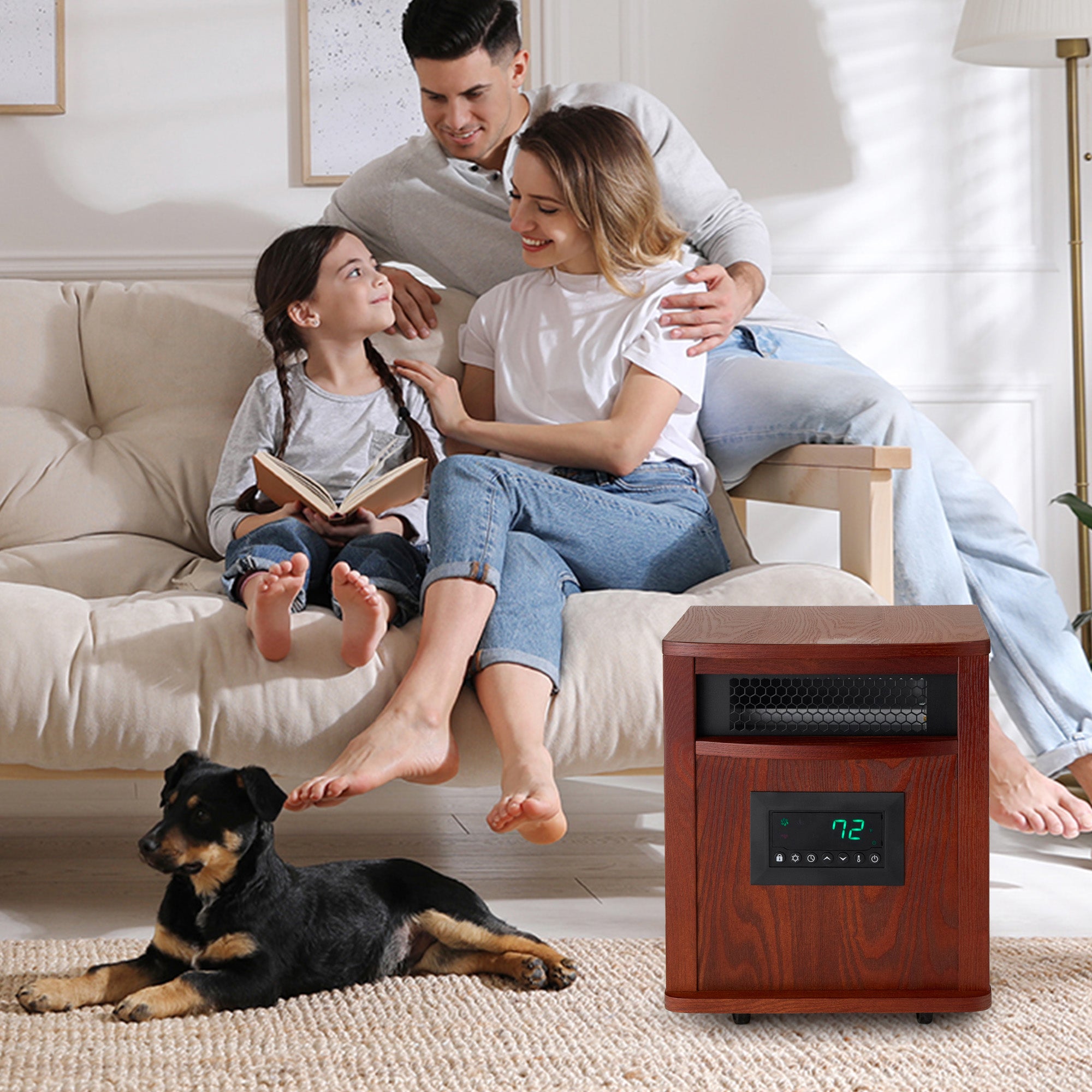 Lifesmart 6 Element 1500W Portable Electric Infrared Quartz Space Heater (Used) - VMInnovations