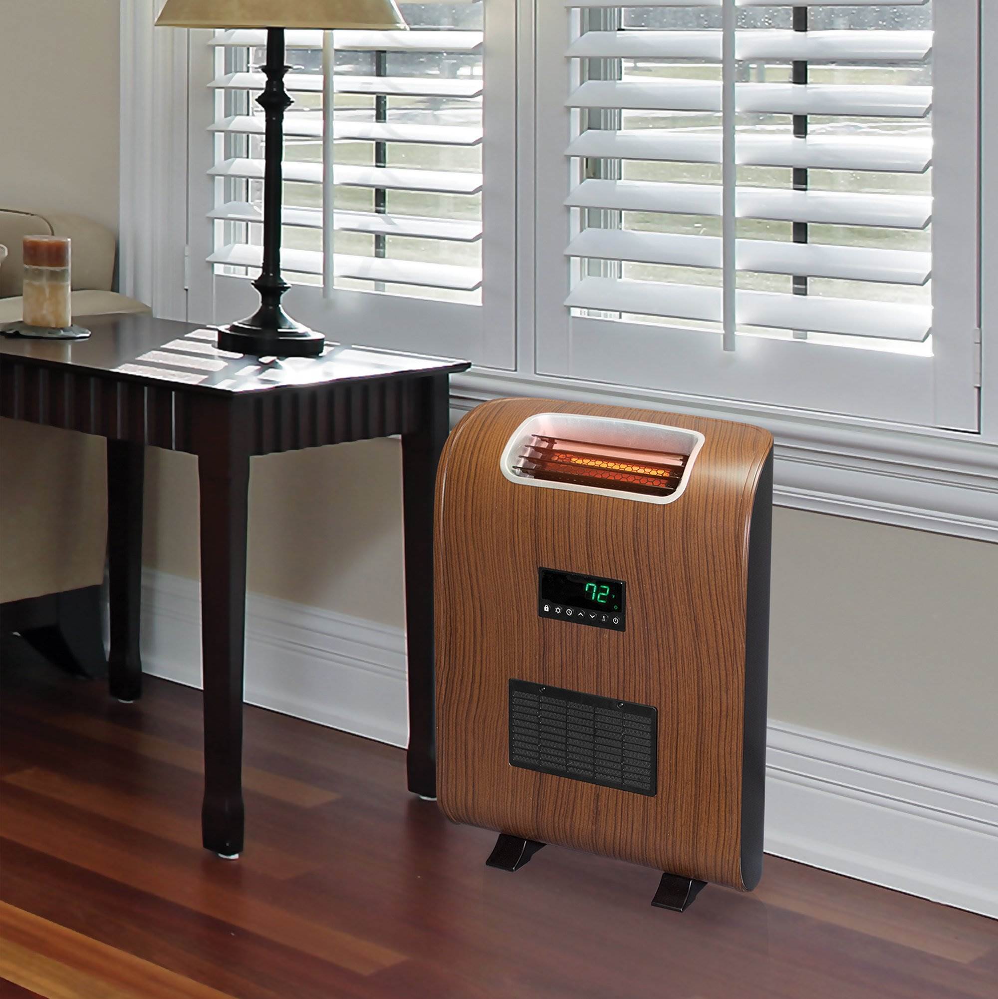 Lifesmart Watt Slim Compact Portable Infrared Quartz Electric Heater (Open Box)