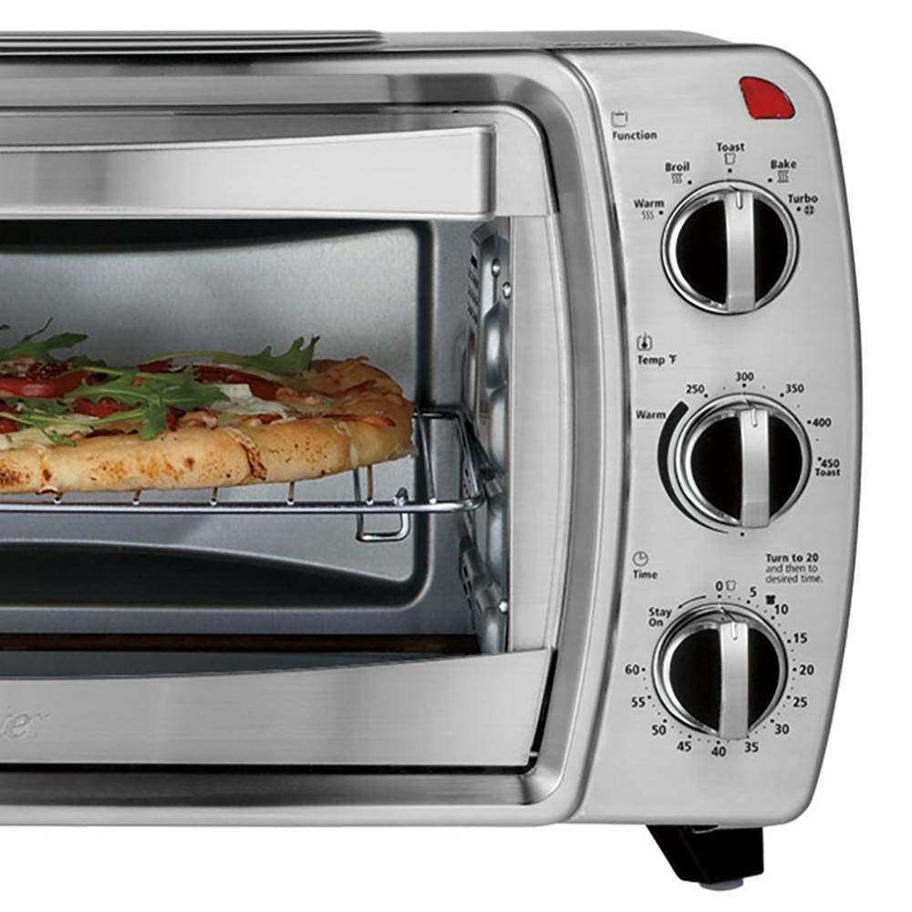 Oster 6-Slice Convection Countertop Oven, Brushed Stainless Steel (Open Box)