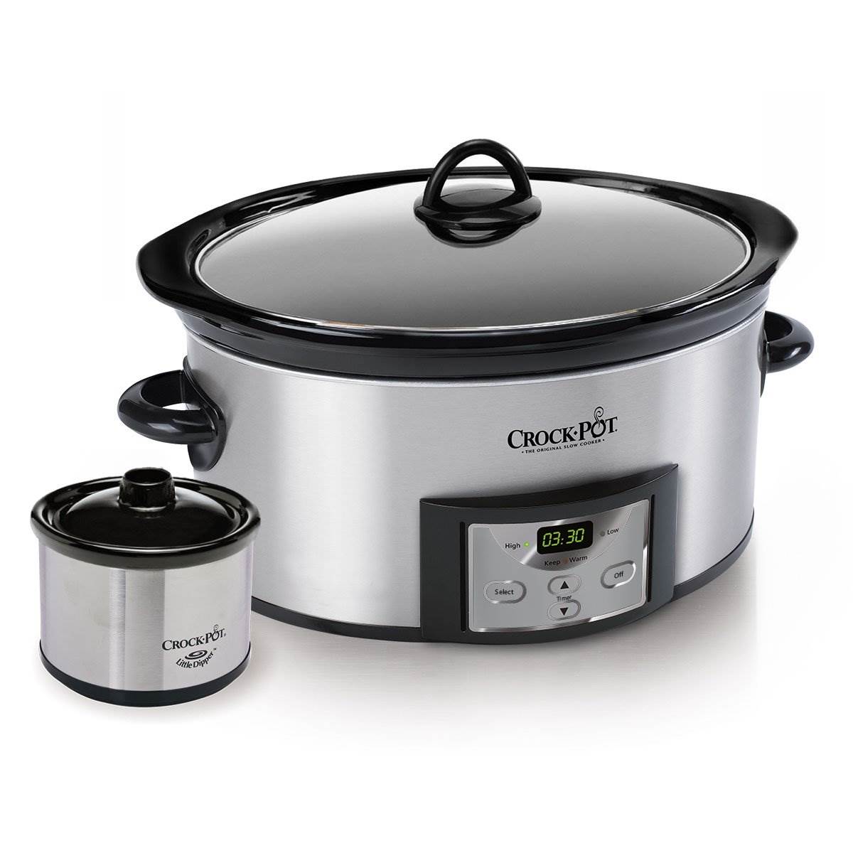 Crock-Pot Programmable 6-Quart Slow Cooker w/Dipper & Recipe Book (Open Box)