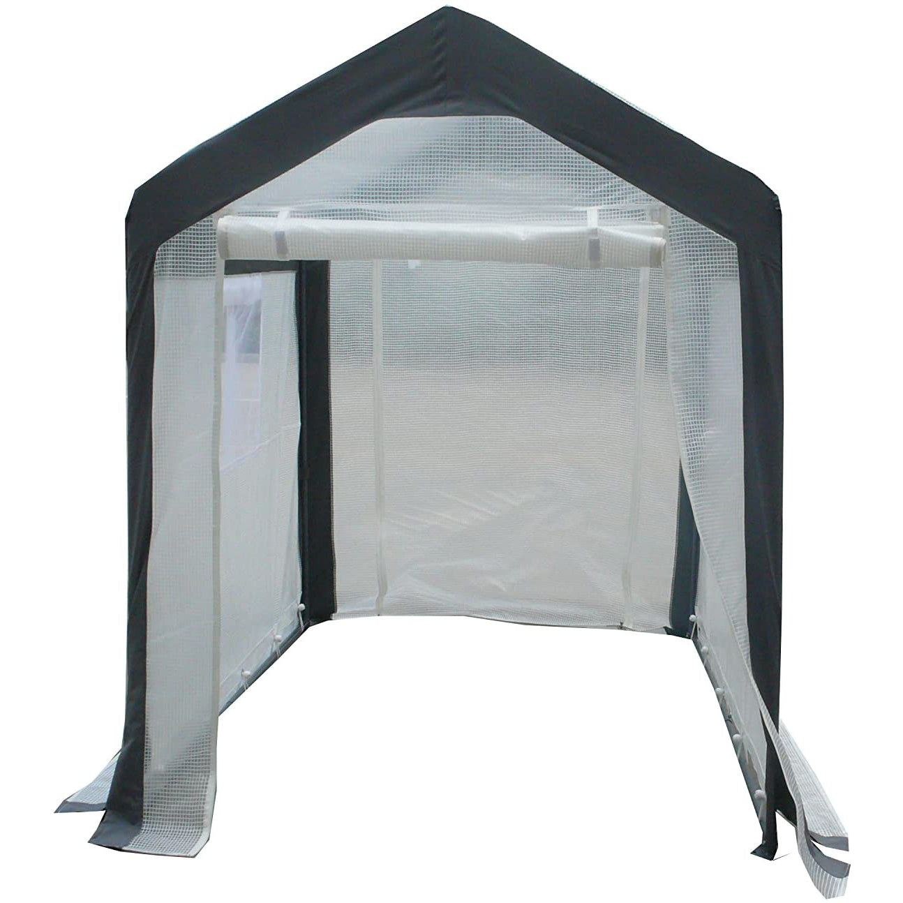 Spring Gardener Gable Enclosed UV Resistant Walk In Garden Greenhouse (Open Box) - VMInnovations