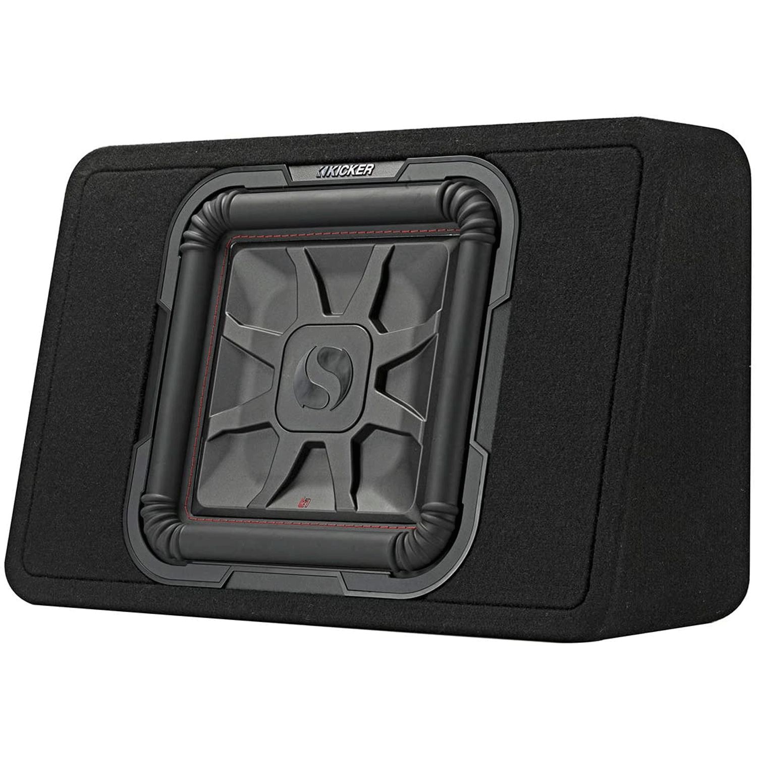 KICKER 46TL7T124 Single 12 Inch 4 Ohm 600W RMS Power Truck Subwoofer Enclosure - VMInnovations