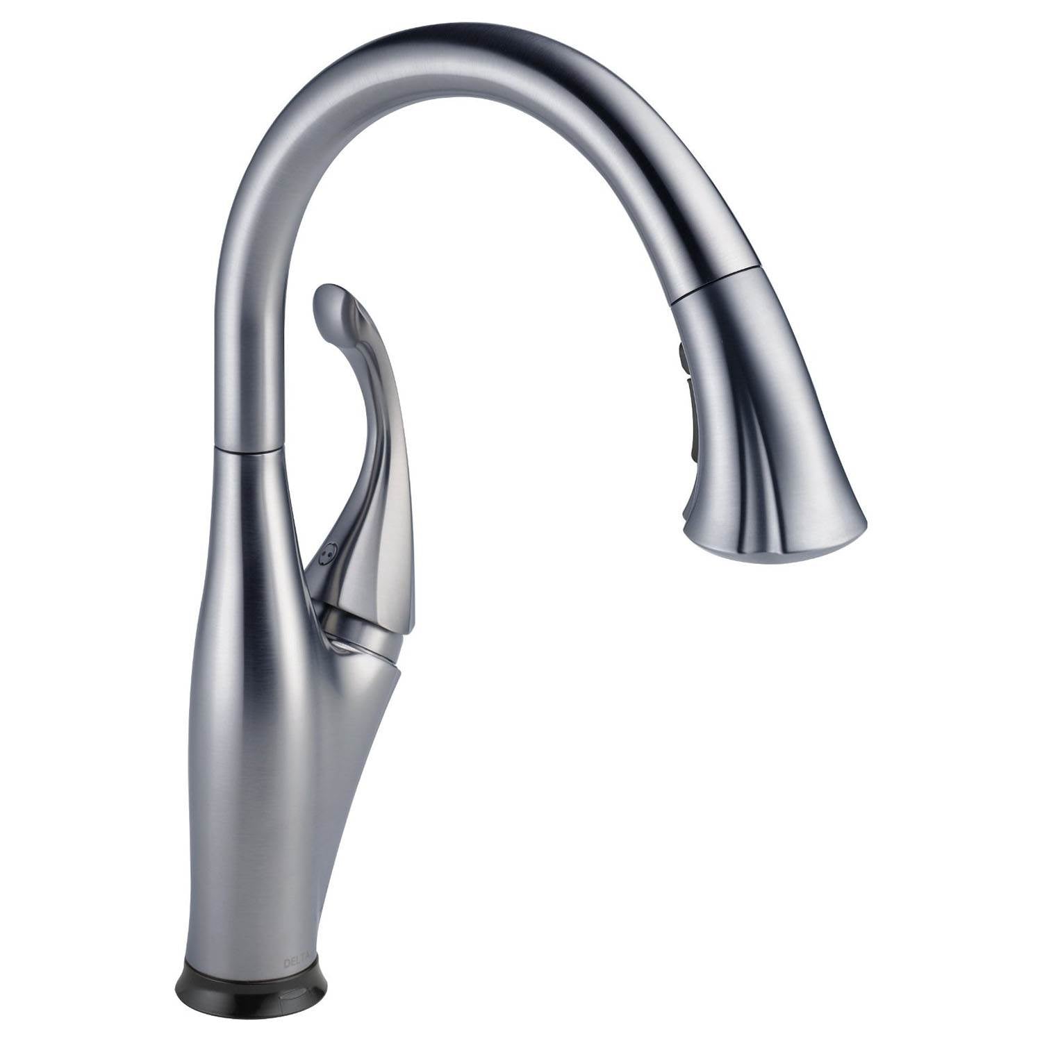 Delta Addison Single Handle Kitchen Faucet, Arctic Stainless (Open Box)