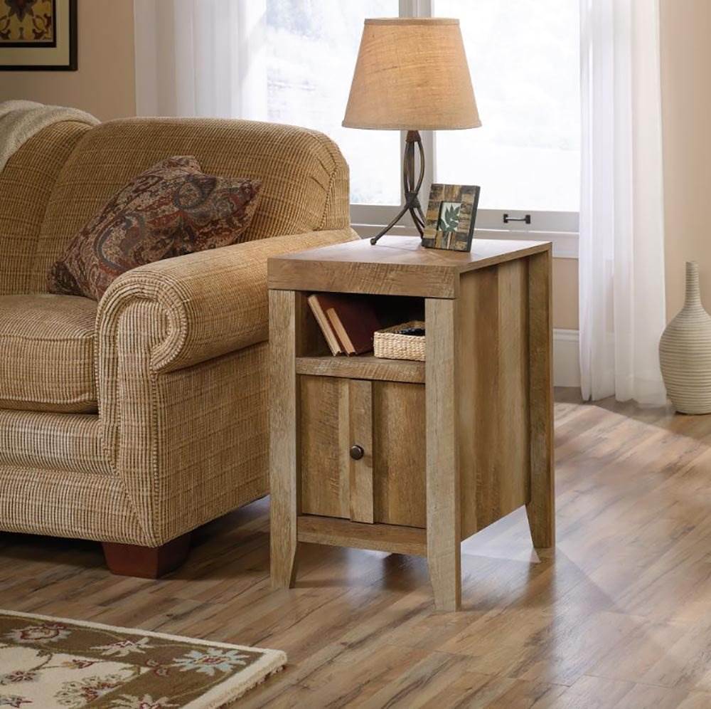 Sauder Furniture Dakota Pass Collection Side Table, Craftsman Oak (Open Box)