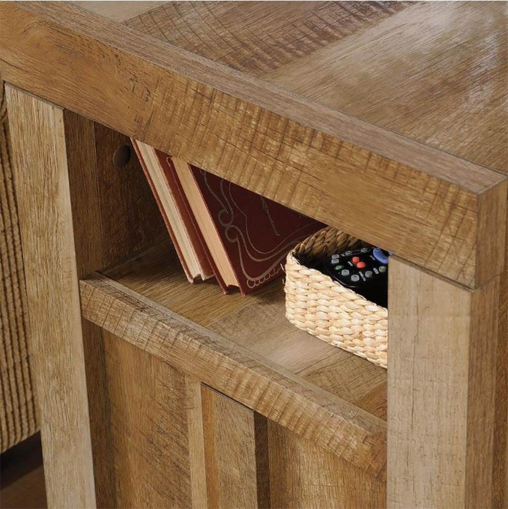 Sauder Furniture Dakota Pass Collection Side Table, Craftsman Oak (Open Box)
