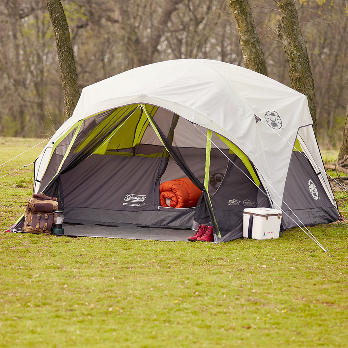 Coleman Steel Creek Fast Pitch 6-Person Dome Tent with Screen Room (Open Box)