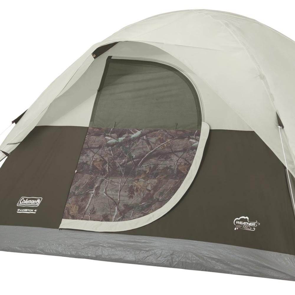 Coleman Realtree Xtra 4-Person Camo Dome Tent with Door Awning (Open Box)