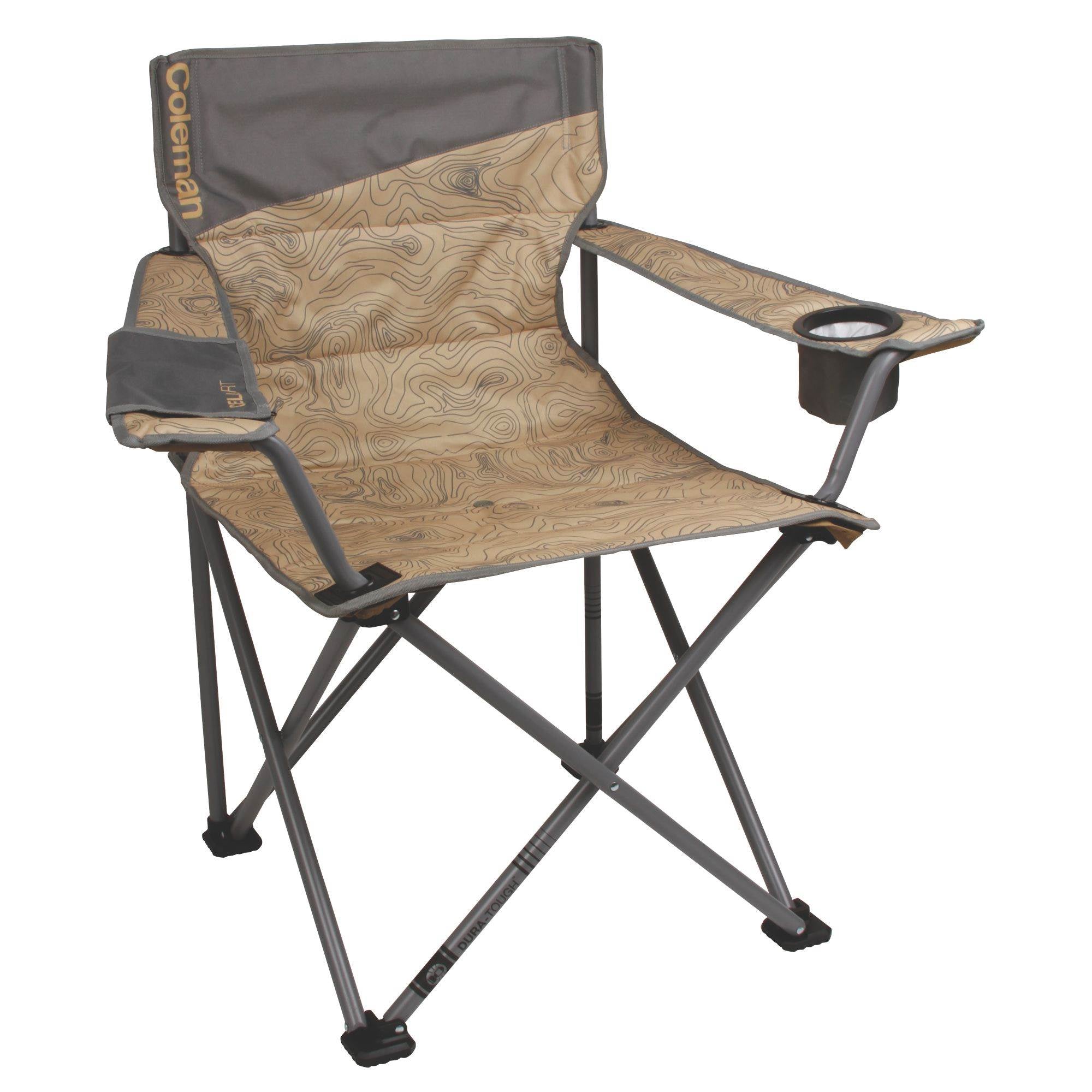 Coleman Oversized Big-n-Tall Quad Camping Chair with Phone Sleeve (Open Box)