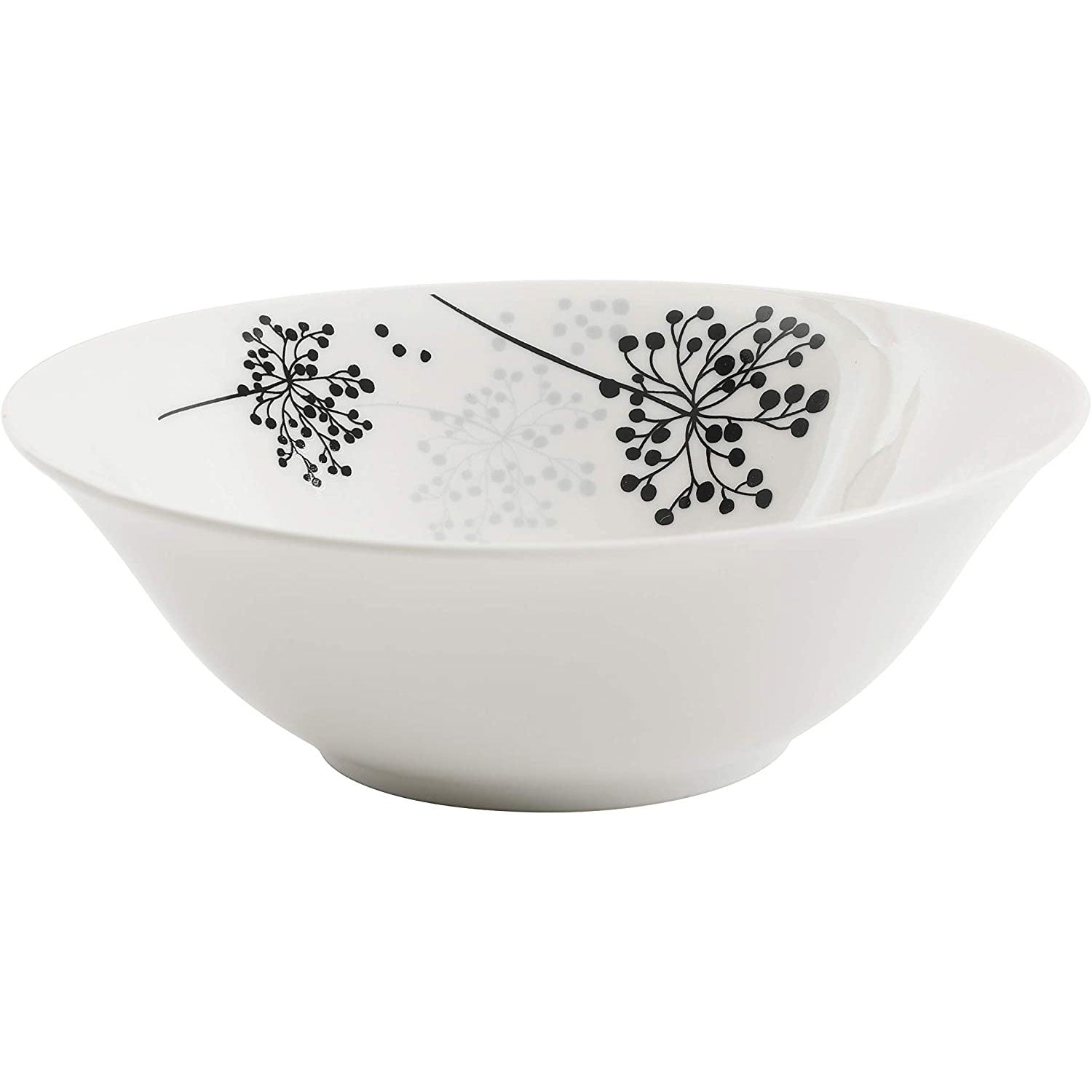 Gibson Netherwood 12 Pc Glaze Dinnerware Plates, Bowls, and Mugs, White (3 Pack)