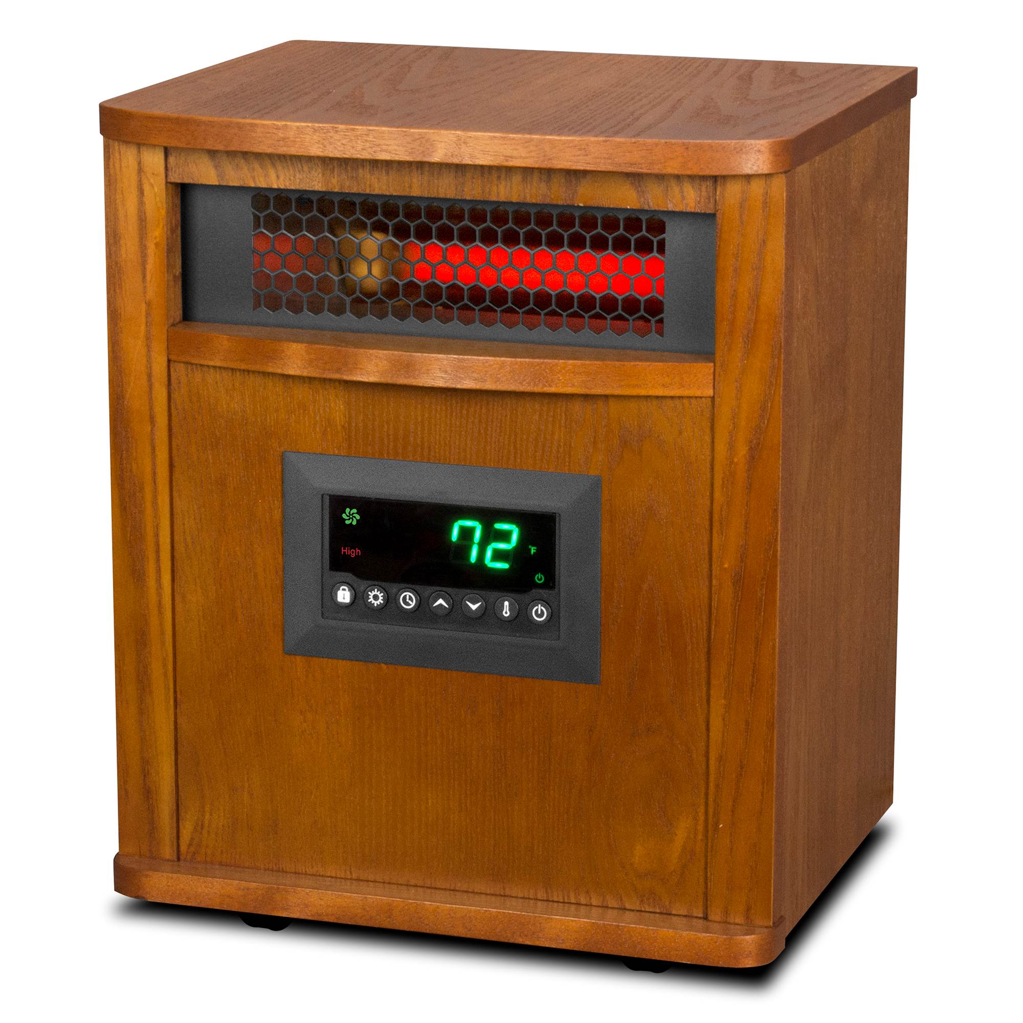 Lifesmart 6 Element 1500W Electric Infrared Quartz Indoor Space Heater, (2 Pack) - VMInnovations