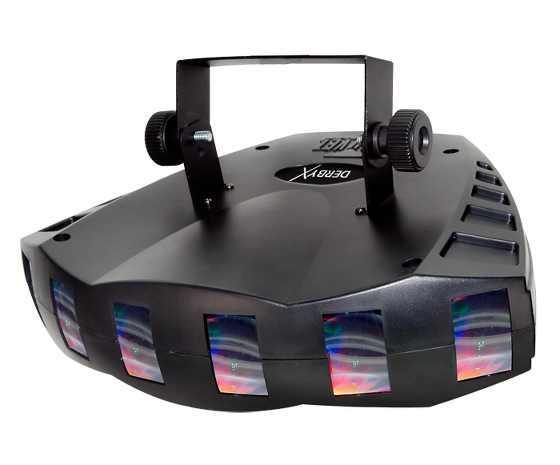 Chauvet Derby X LED RGB DMX 512 Strobe Light + Cubix LED RGB Centerpiece Light