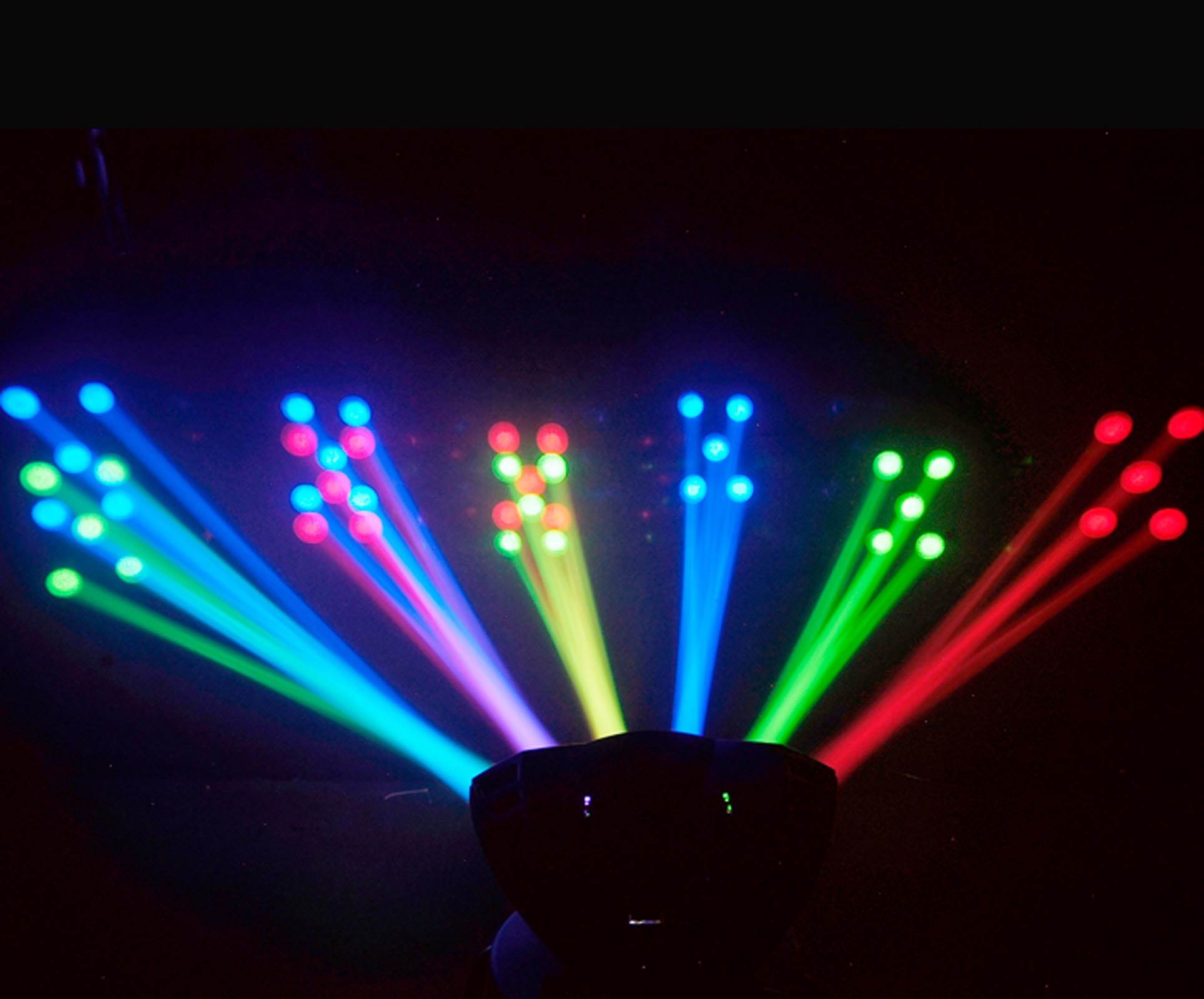 Chauvet Derby X LED RGB DMX 512 Strobe Light + Cubix LED RGB Centerpiece Light