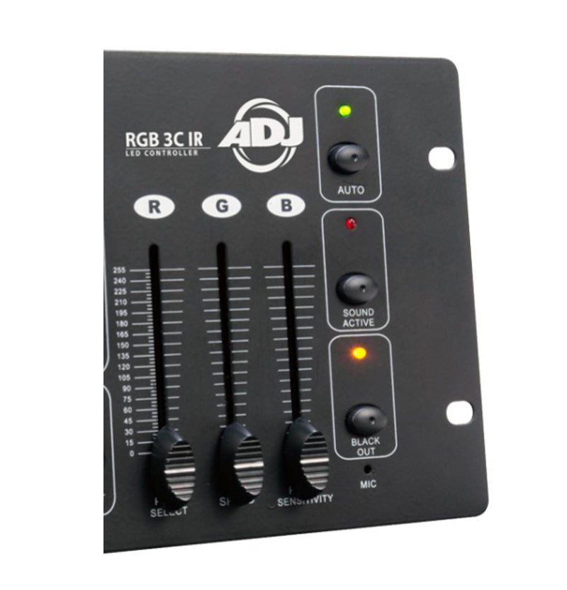 American DJ 3-Channel RGB LED Effect DMX Light Controller and 25 Foot DMX Cable
