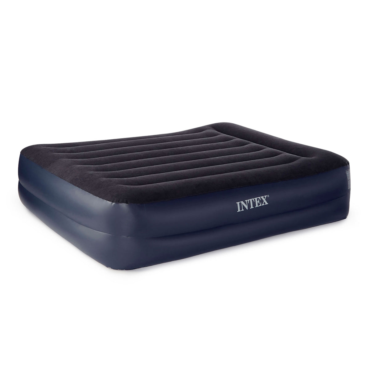 Intex Dura-Beam Pillow Rest Airbed w/ Fiber-Tech Built-In Pump, Queen | Used