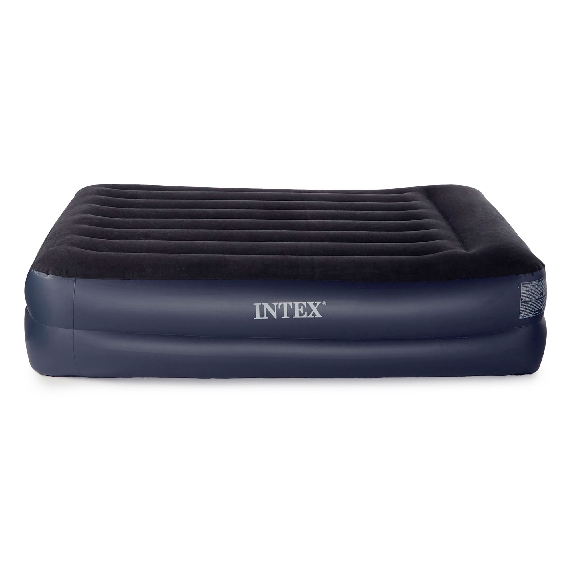Intex Dura-Beam Pillow Rest Airbed w/ Fiber-Tech Built-In Pump, Queen | Used