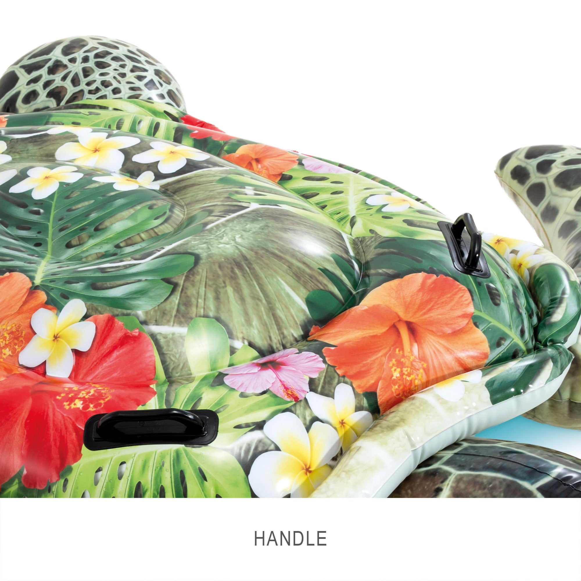 Intex Realistic Sea Turtle Inflatable Ride-On Pool Float with Handles (Used)