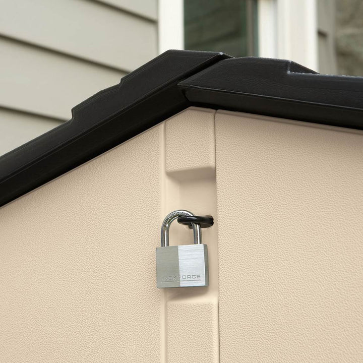 Rubbermaid 96 Cubic Feet Low-Profile Slide Lid Outdoor Storage Shed | 1800005 - VMInnovations