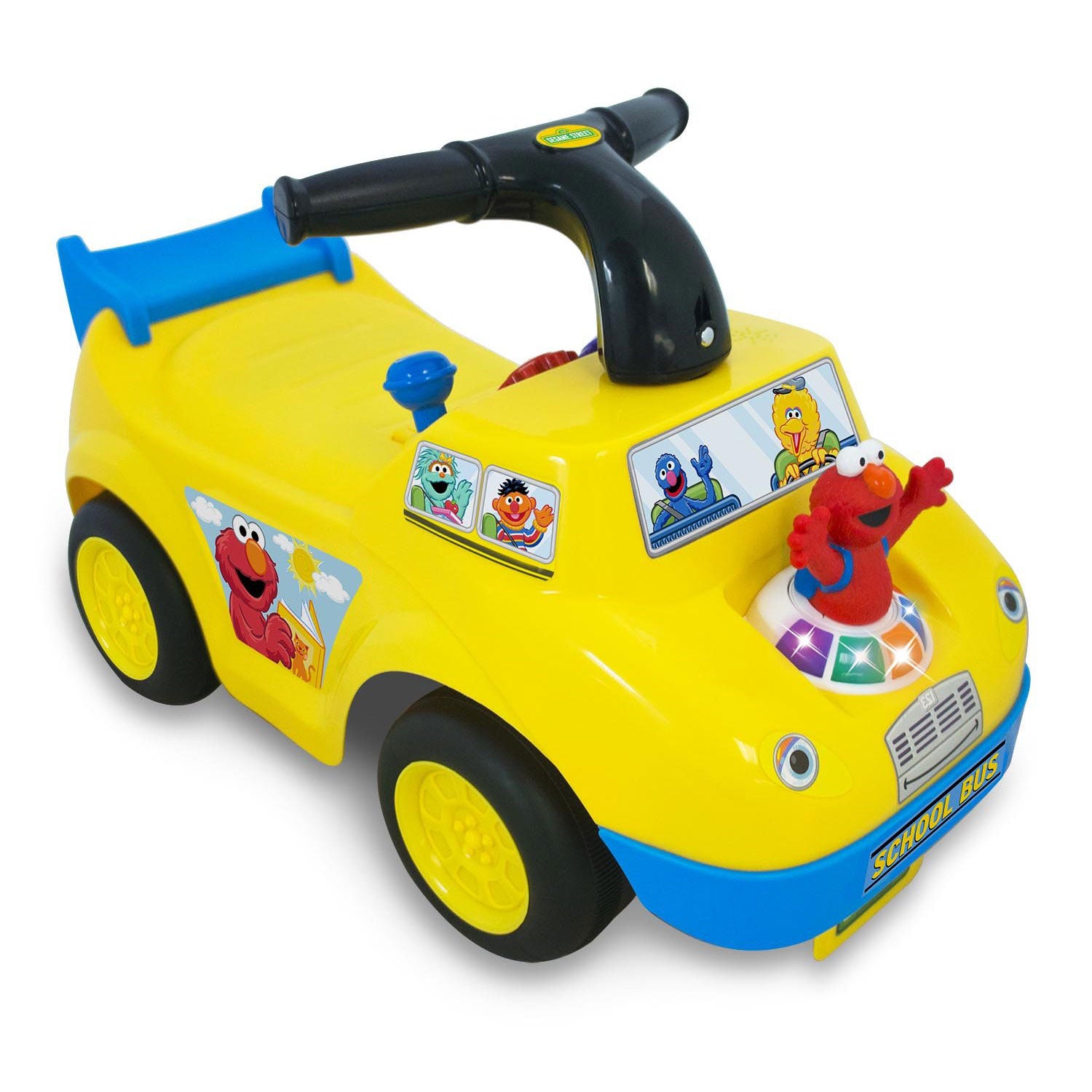 Kiddieland 055095 Elmo's Fun Learning School Bus Toddler Kids Ride On Toy Car (Refurbished)