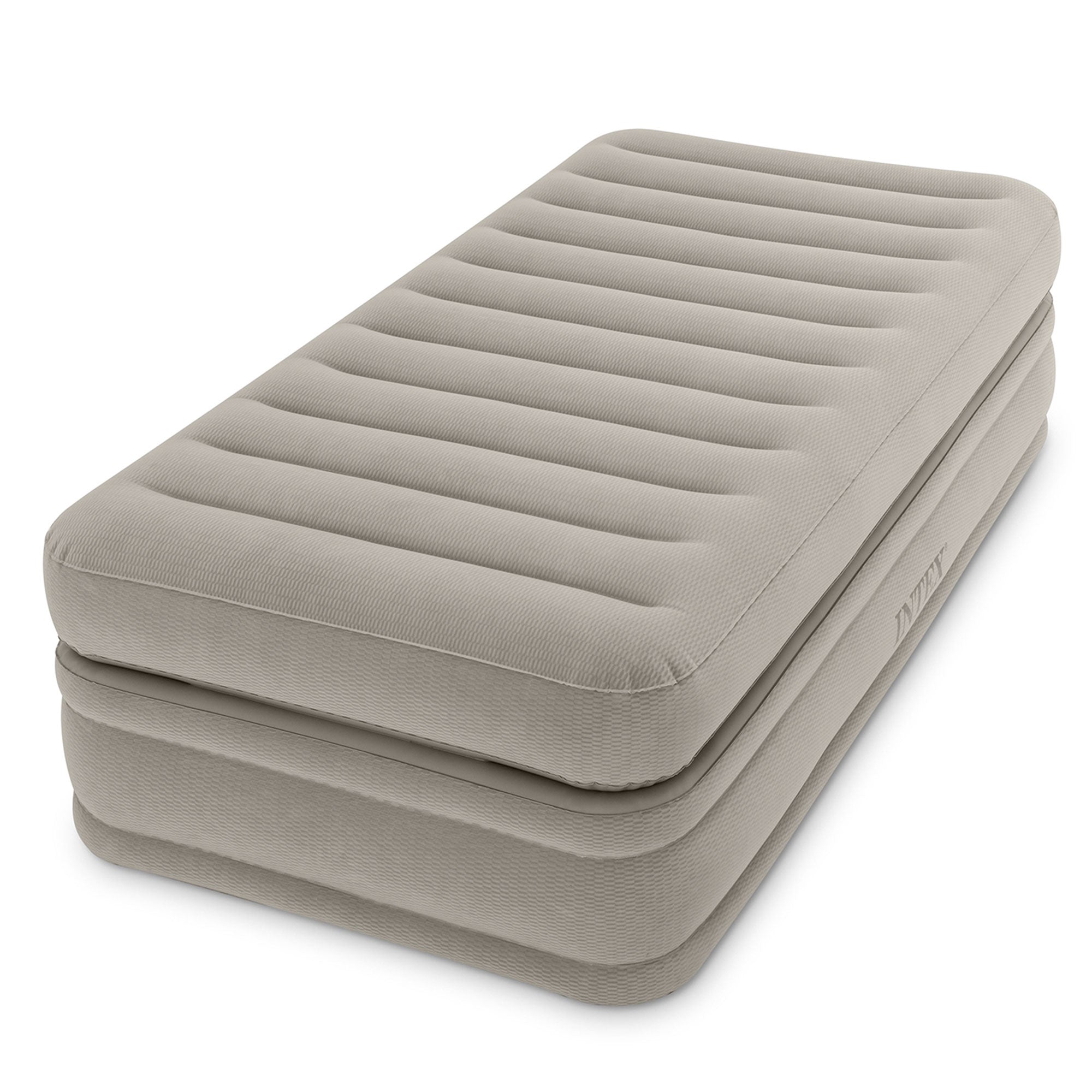 Intex 64443E Inflatable Prime Comfort Elevated Twin Airbed with Built-In Pump