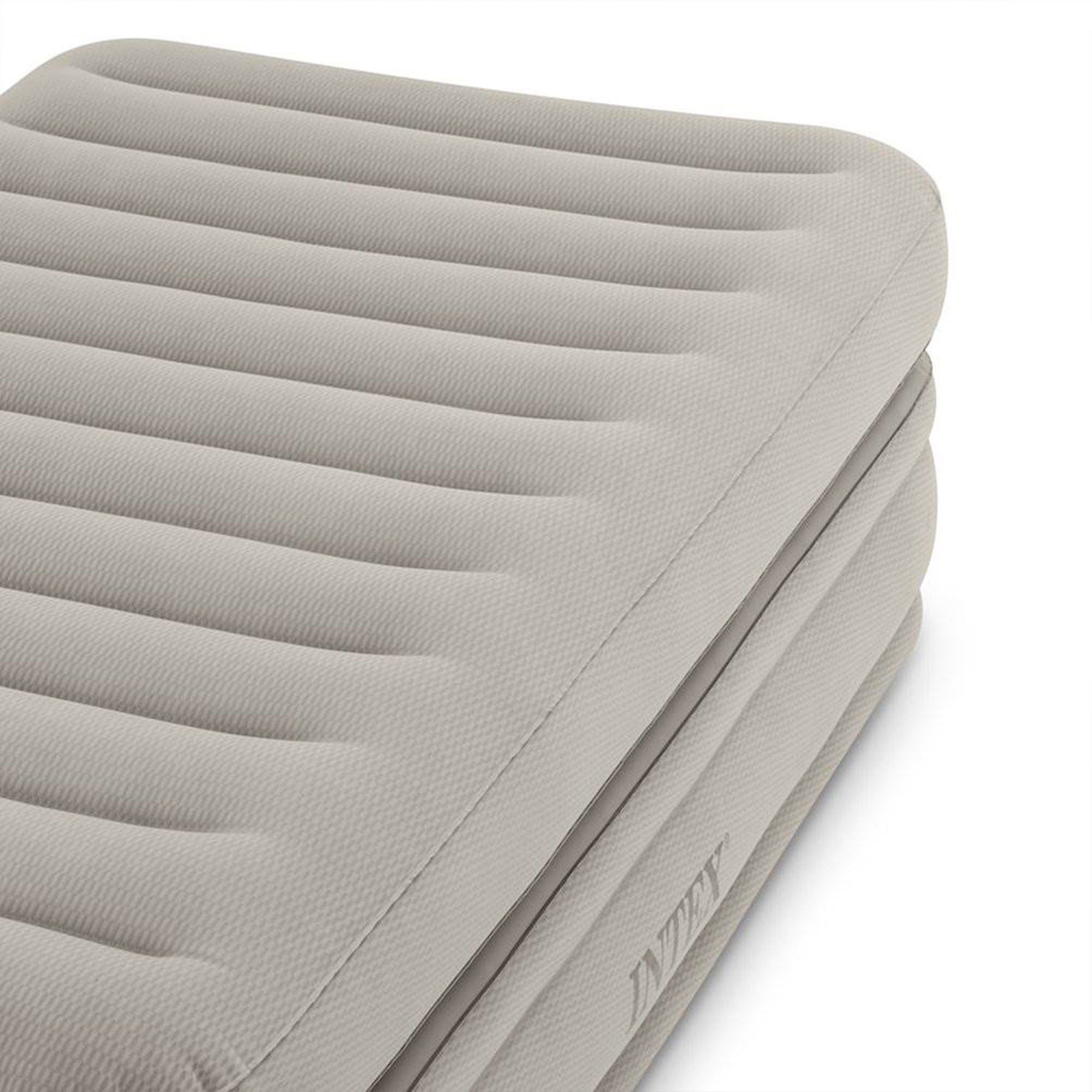 Intex 64443E Inflatable Prime Comfort Elevated Twin Airbed with Built-In Pump