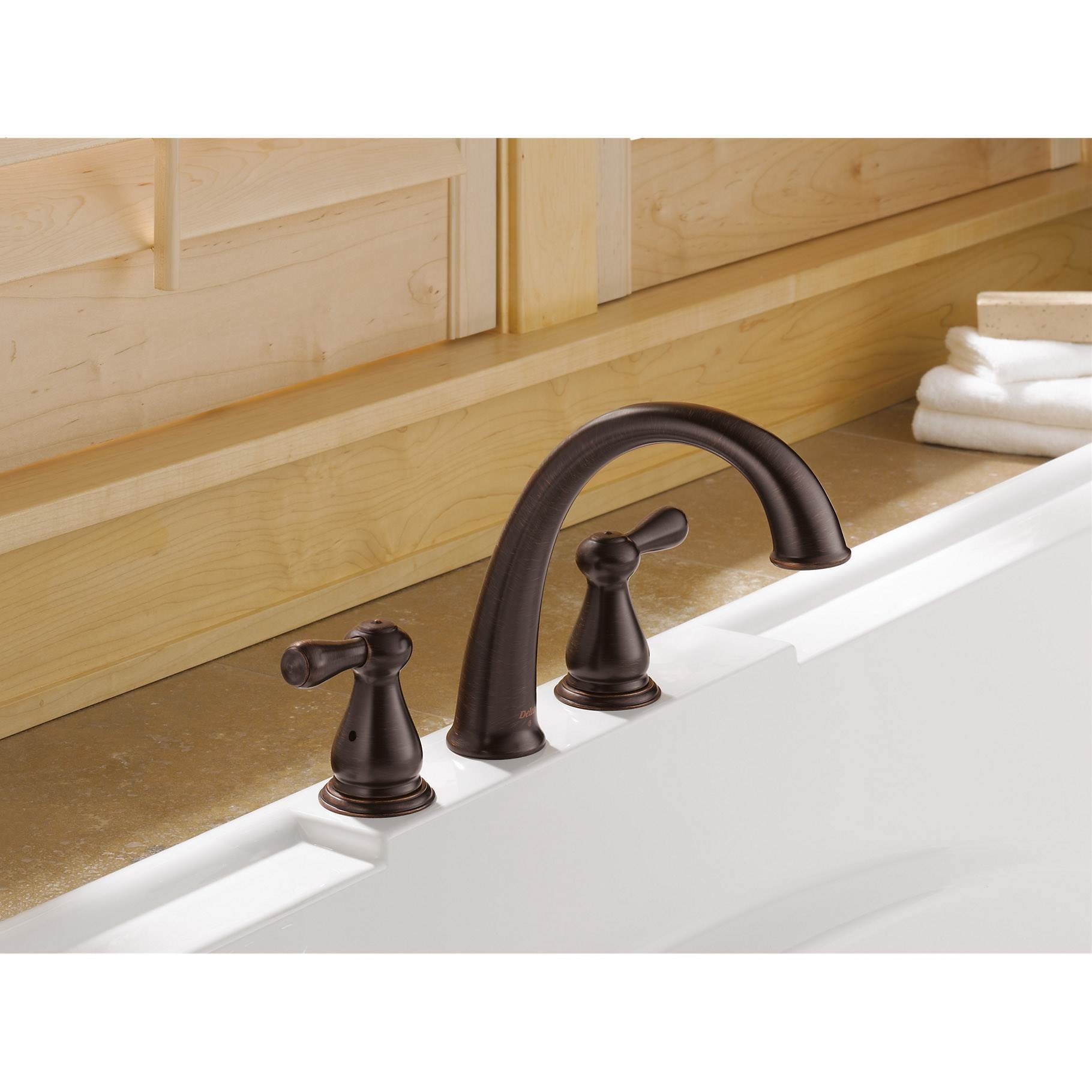 Delta Faucets Leland Roman Bath Tub Faucet Trim Kit Oil Rubbed Bronze (Open Box)