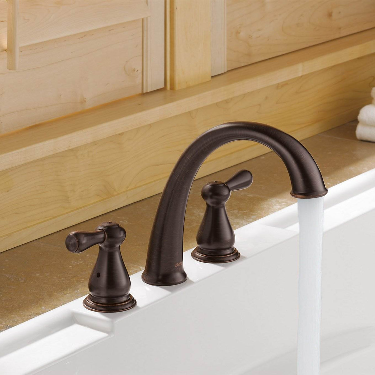 Delta Faucets Leland Roman Bath Tub Faucet Trim Kit Oil Rubbed Bronze (Open Box)
