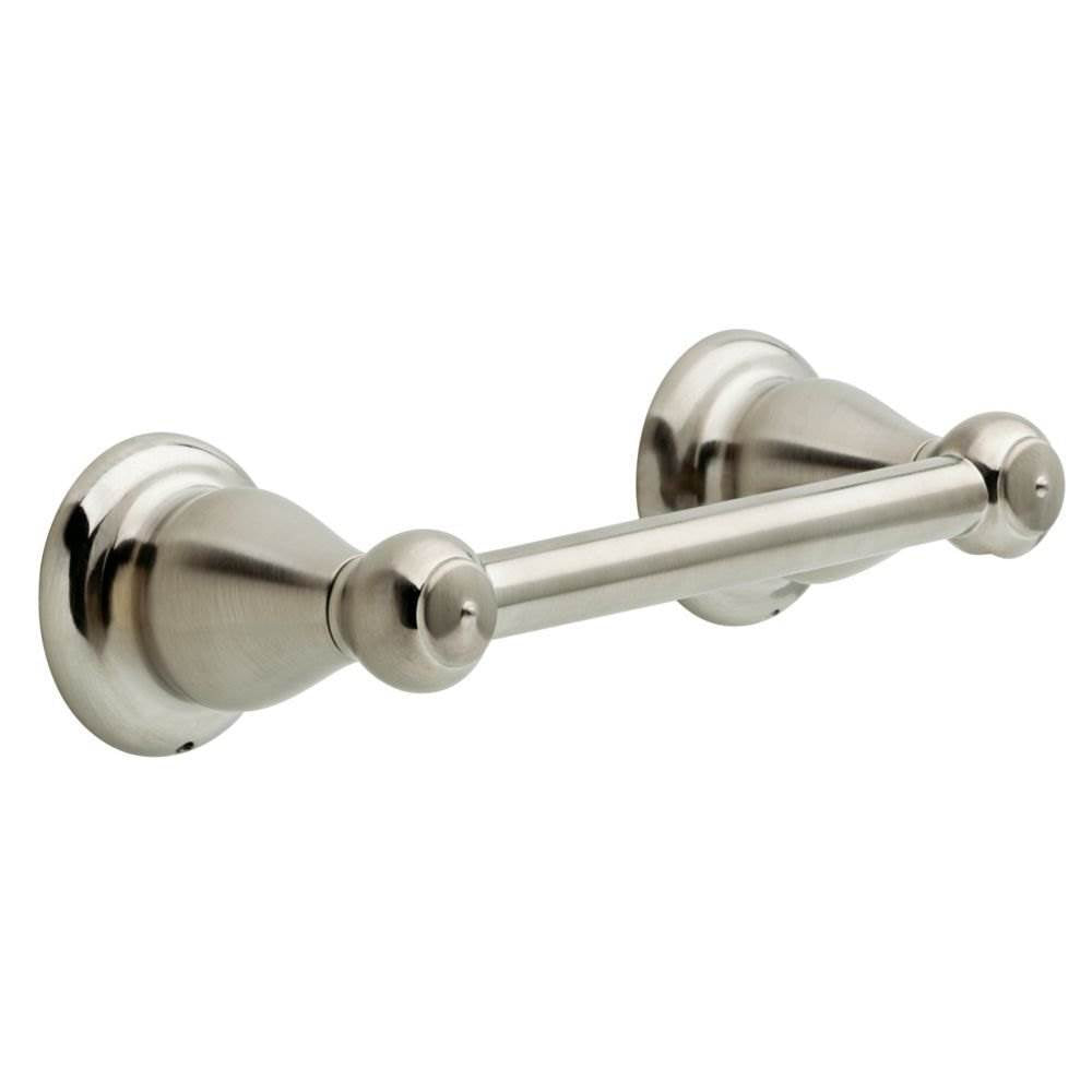Delta Bathroom Wall Toilet Paper Roll Holder Storage, Stainless Steel | Open Box