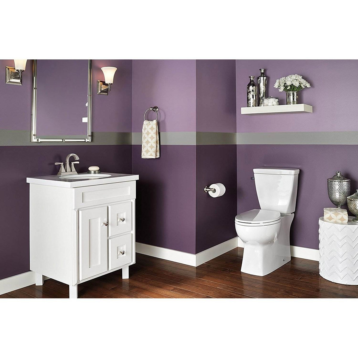 Delta Bathroom Wall Toilet Paper Roll Holder Storage, Stainless Steel | Open Box