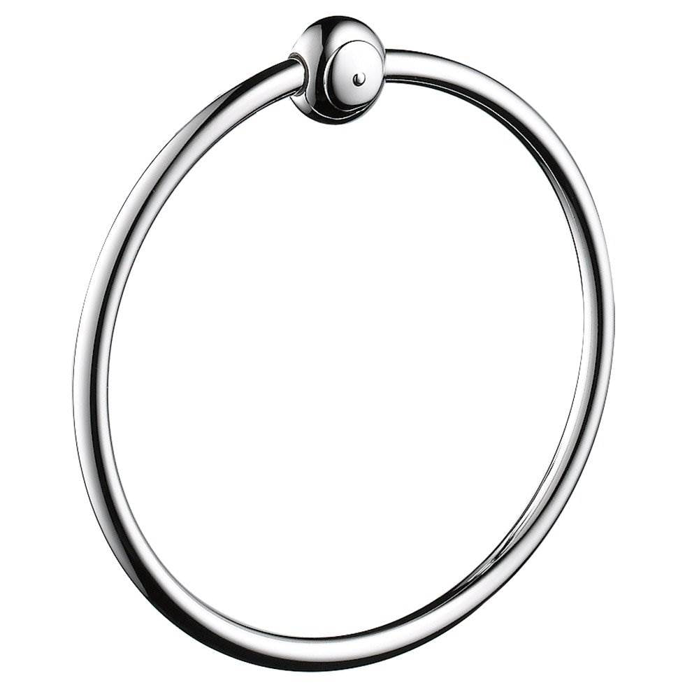 Delta Leland Bathroom Wall Towel Holder Ring Hardware Polished Chrome (Open Box)