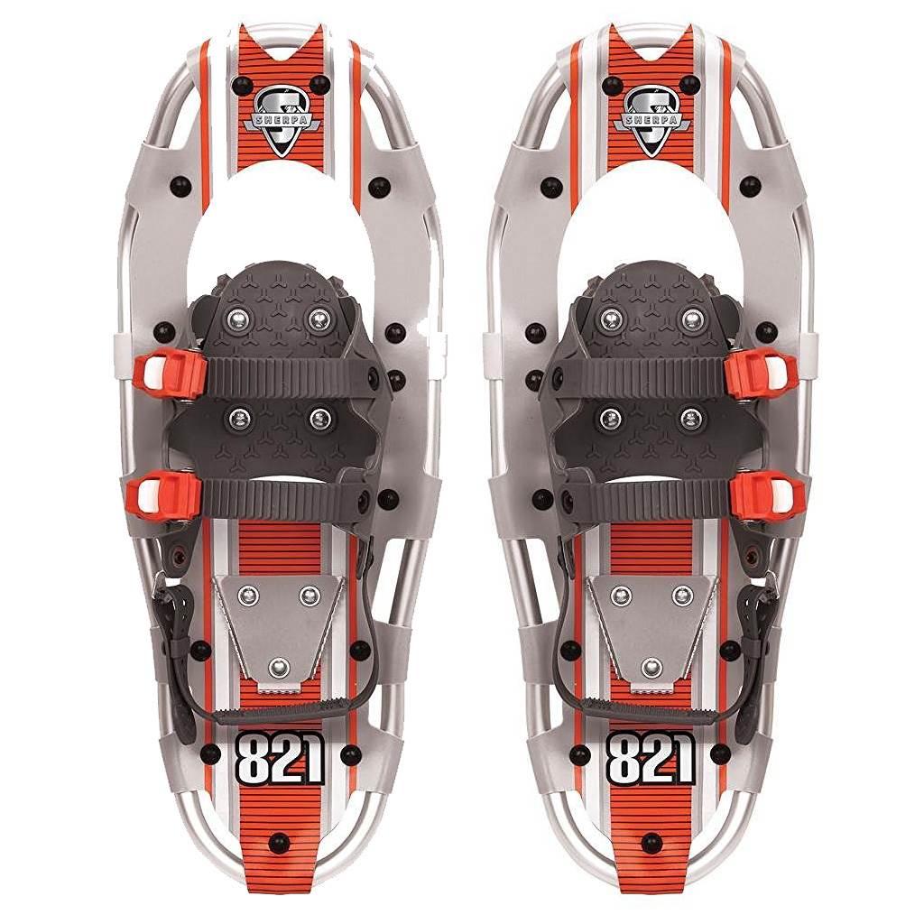 Yukon Charlie's Sherpa Series Snowshoe 8 x 21 Inches, Orange/Gray (Open Box)