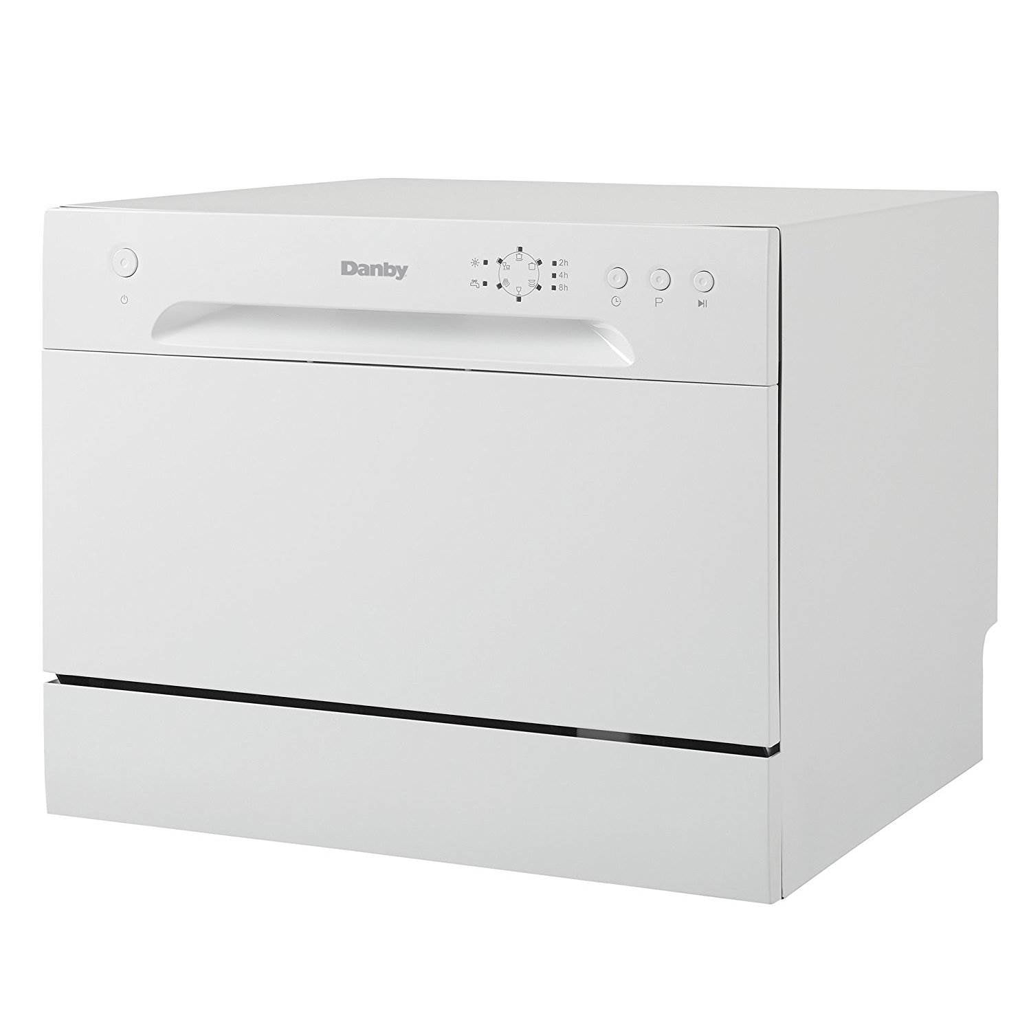 Danby 6 Place Setting Energy Star LED Countertop Dishwasher, White | DDW621WDB