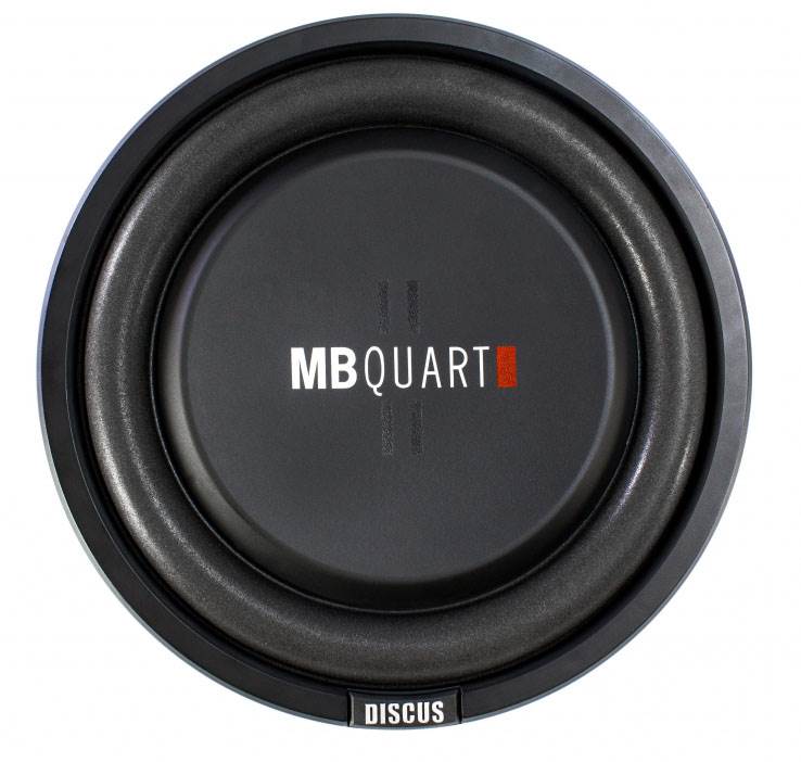 MB Quart 400 Watt 12 Inch Shallow Subwoofer + Q Power Slim Sub Car Box Enclosure