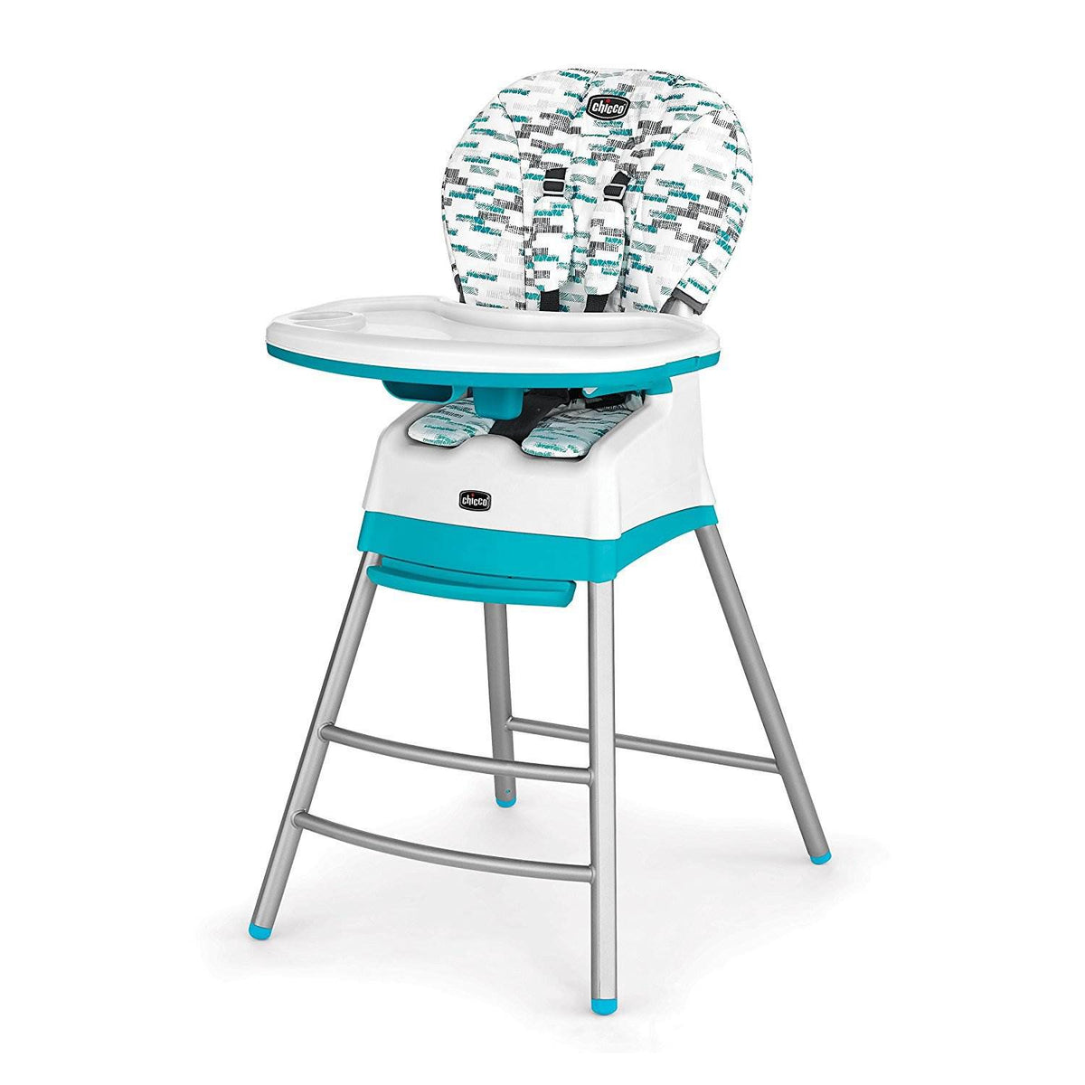 Chicco Stack Multi-Stage High Chair for Growing Children, Aqua (Open Box)
